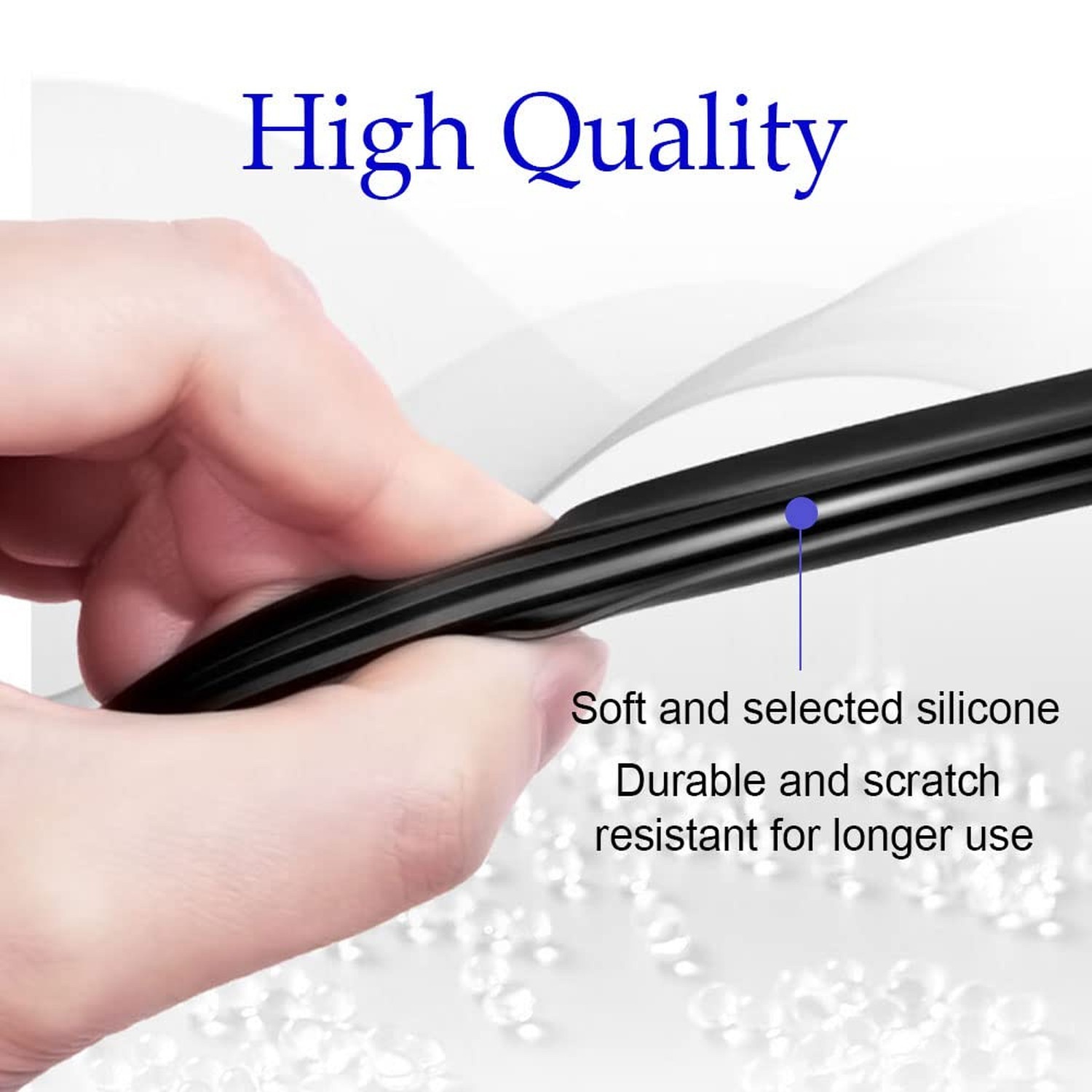 4PCS Wiper Blade Refill, 24 inch DIY Adjustable Universal Replacement Wiper B…