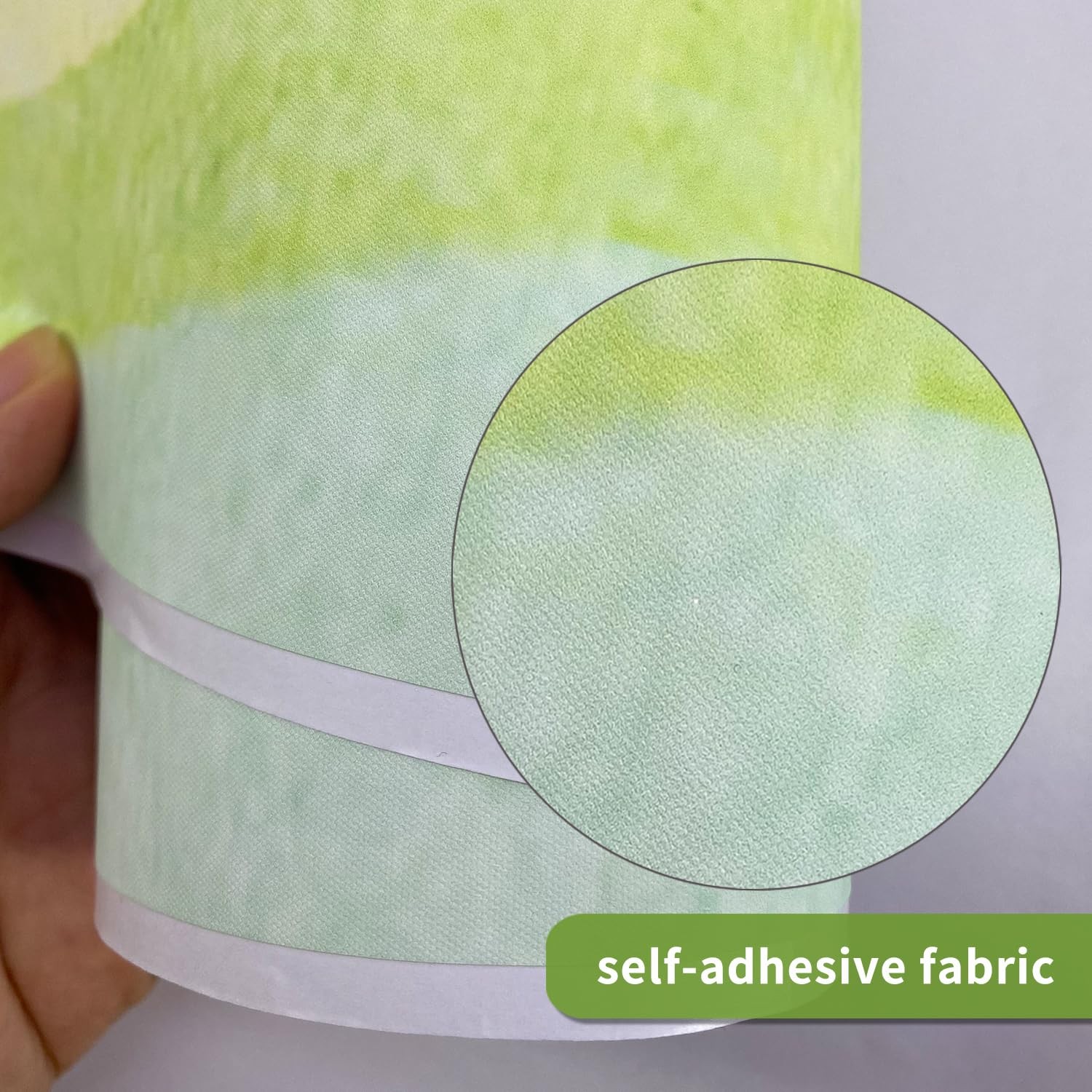 funlife Fabric Peel and Stick Large Rainbow Wall Pastel Right Half