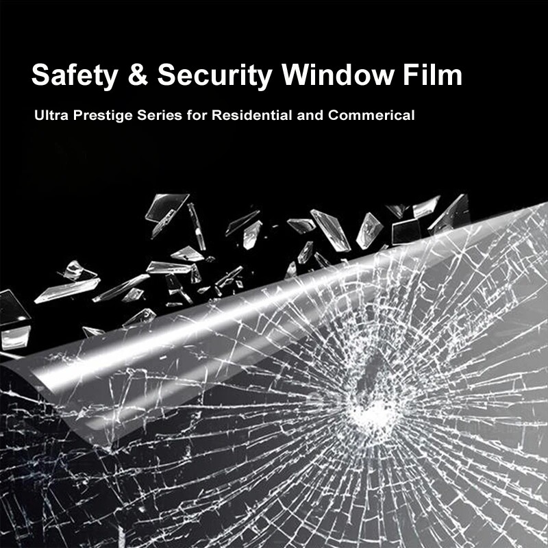 4Mil 8Mil Clear Security Window Film Shatterproof Glass Protection 24in x 16.4ft