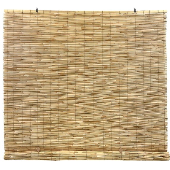 Radiance Cordless Waterproof Bamboo Blinds Natural Brown 48×72 Patio Porch Shade
