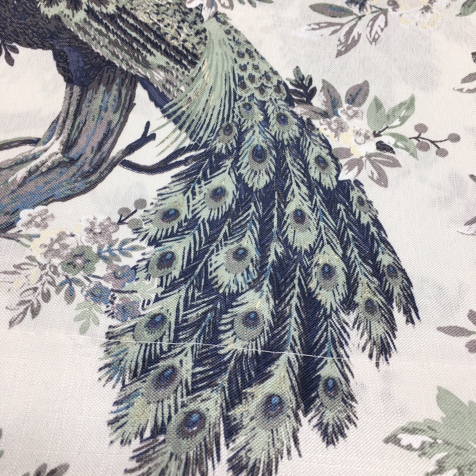 Laura Ashley Peacock 2 Window Curtain Panels 38×96 Belvedere Floral Blue Green
