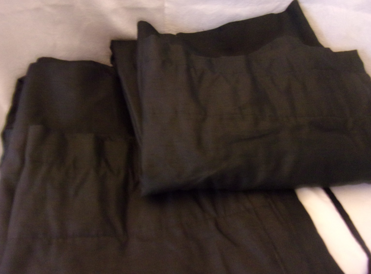 Blackout Drapes 85″ x 54″ – 2 Black Panels (Chris Madden Brand)