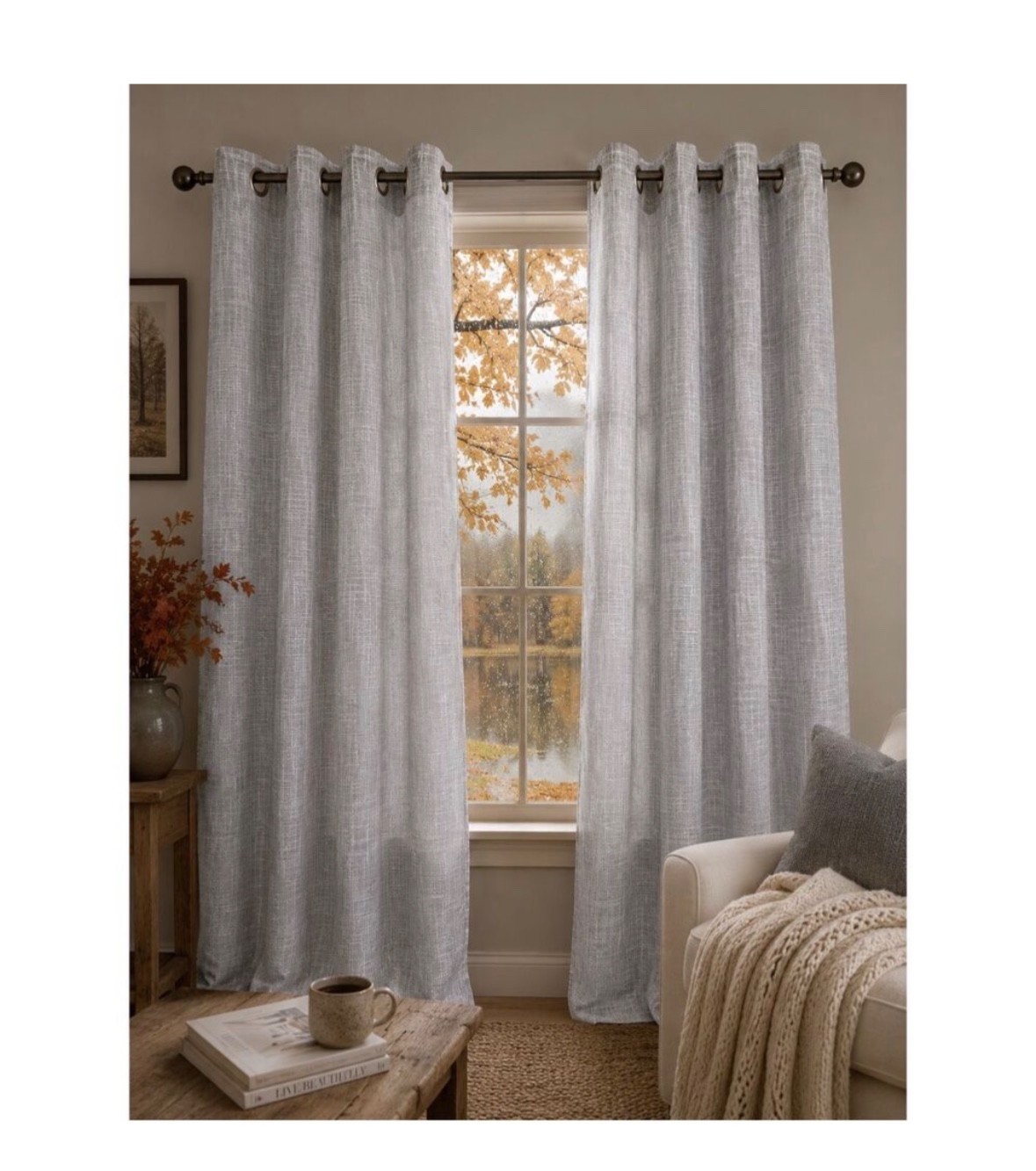 6 Panels Better Homes and Gardens Grommet Window Curtains set of 6 Panels
