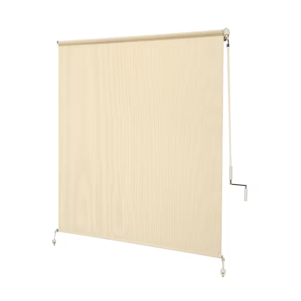 Sesame UV Blocking Fade Resistant Fabric Exterior Roller Shade 48 In. W X 72 In.