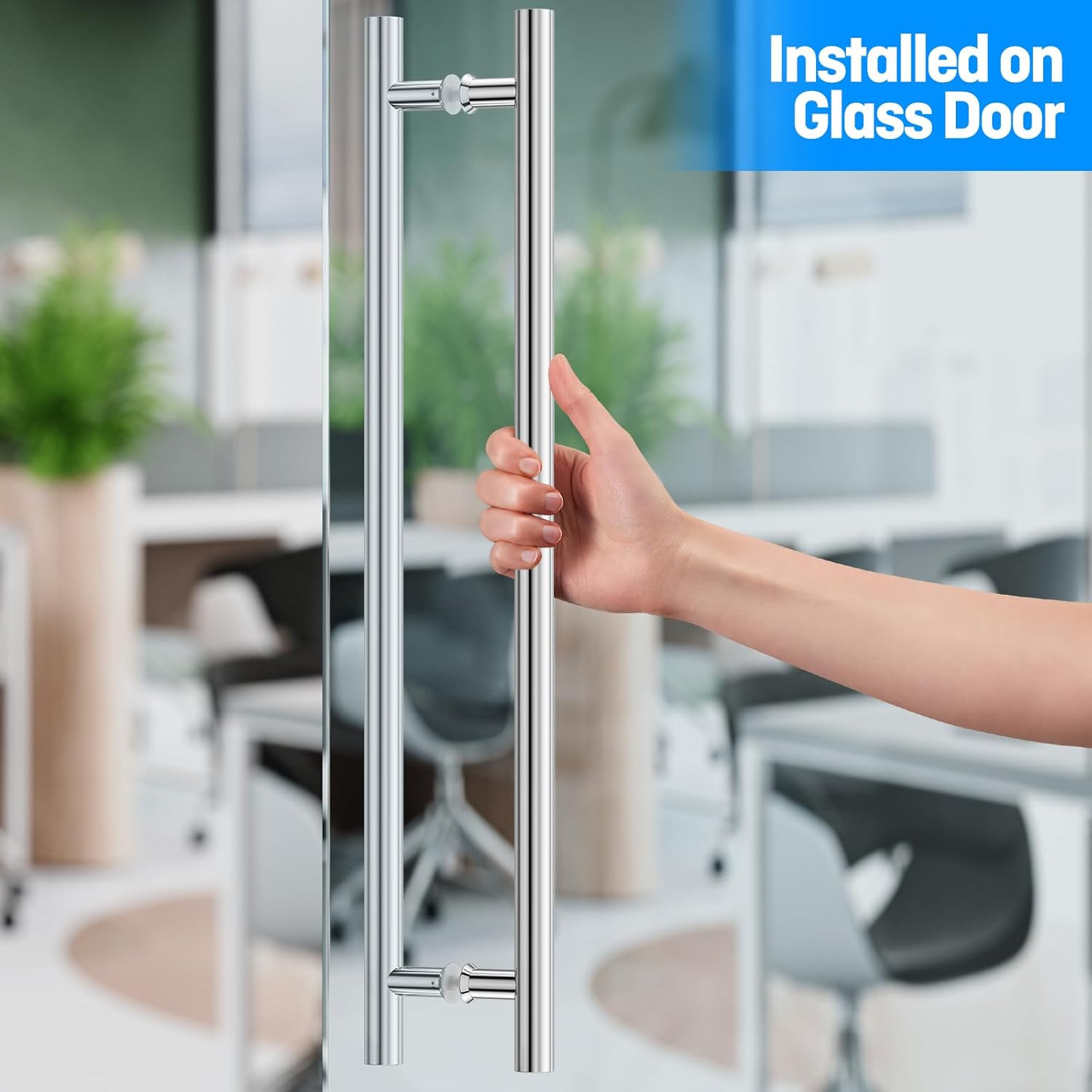 Ladder Style 36″ Push Pull Door Handle,Back to Back, 760Mm (29-15/16 Inch) CTC,