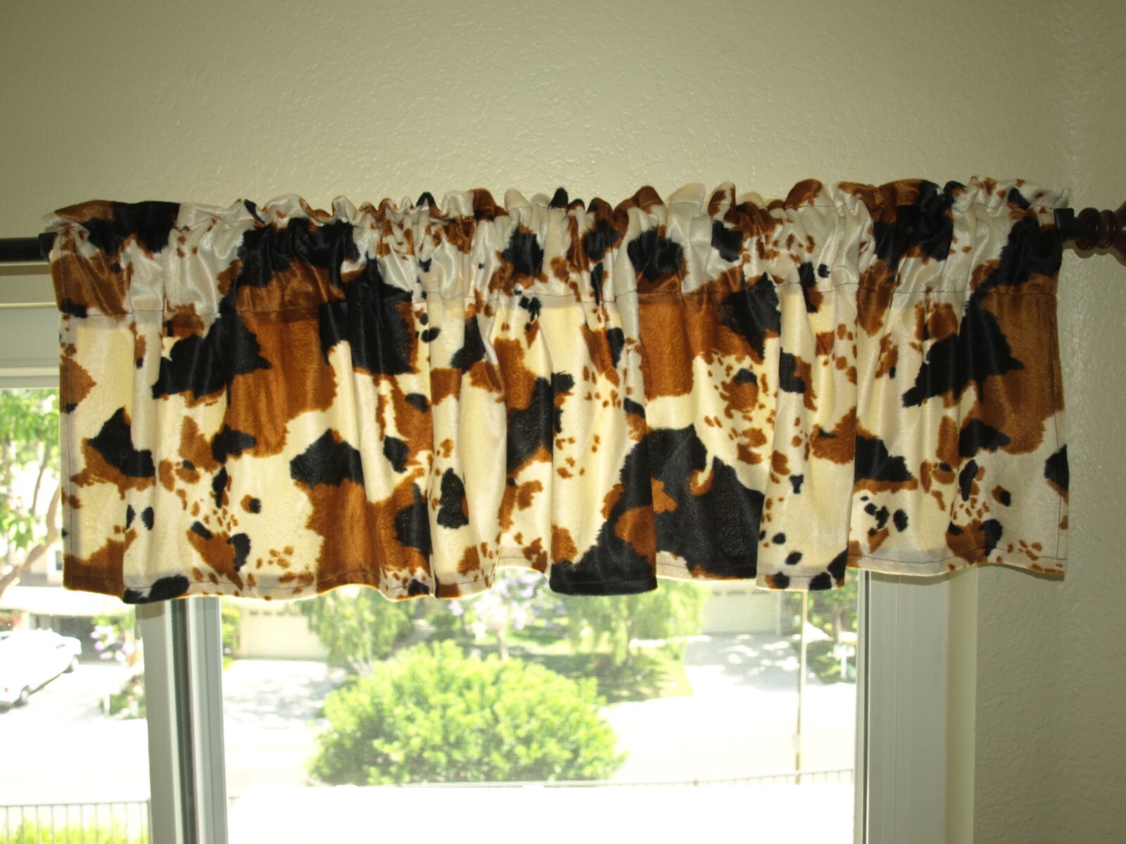 Animal Print Window Valance Zebra Leopard Cow Print Giraffe Western Safari