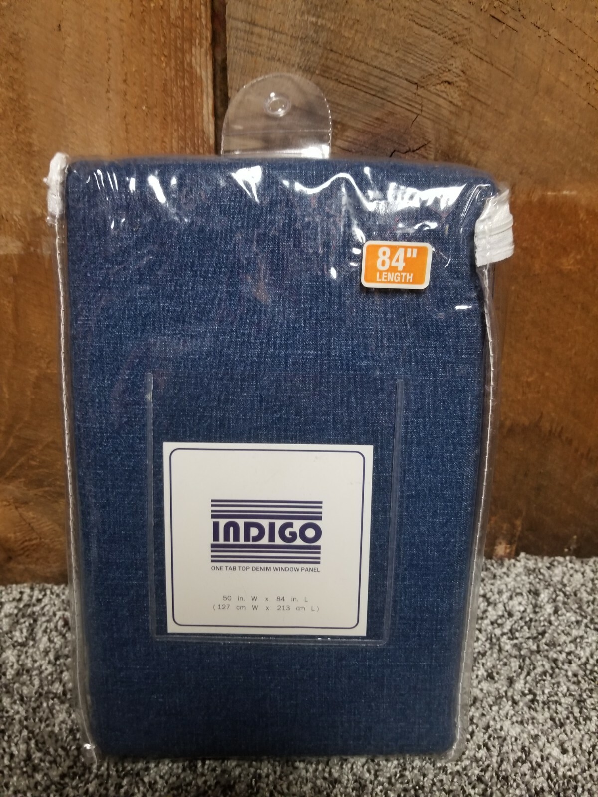 Indigo – Blue Denium Window One Panel (84 Inch x 50) Thick Drape