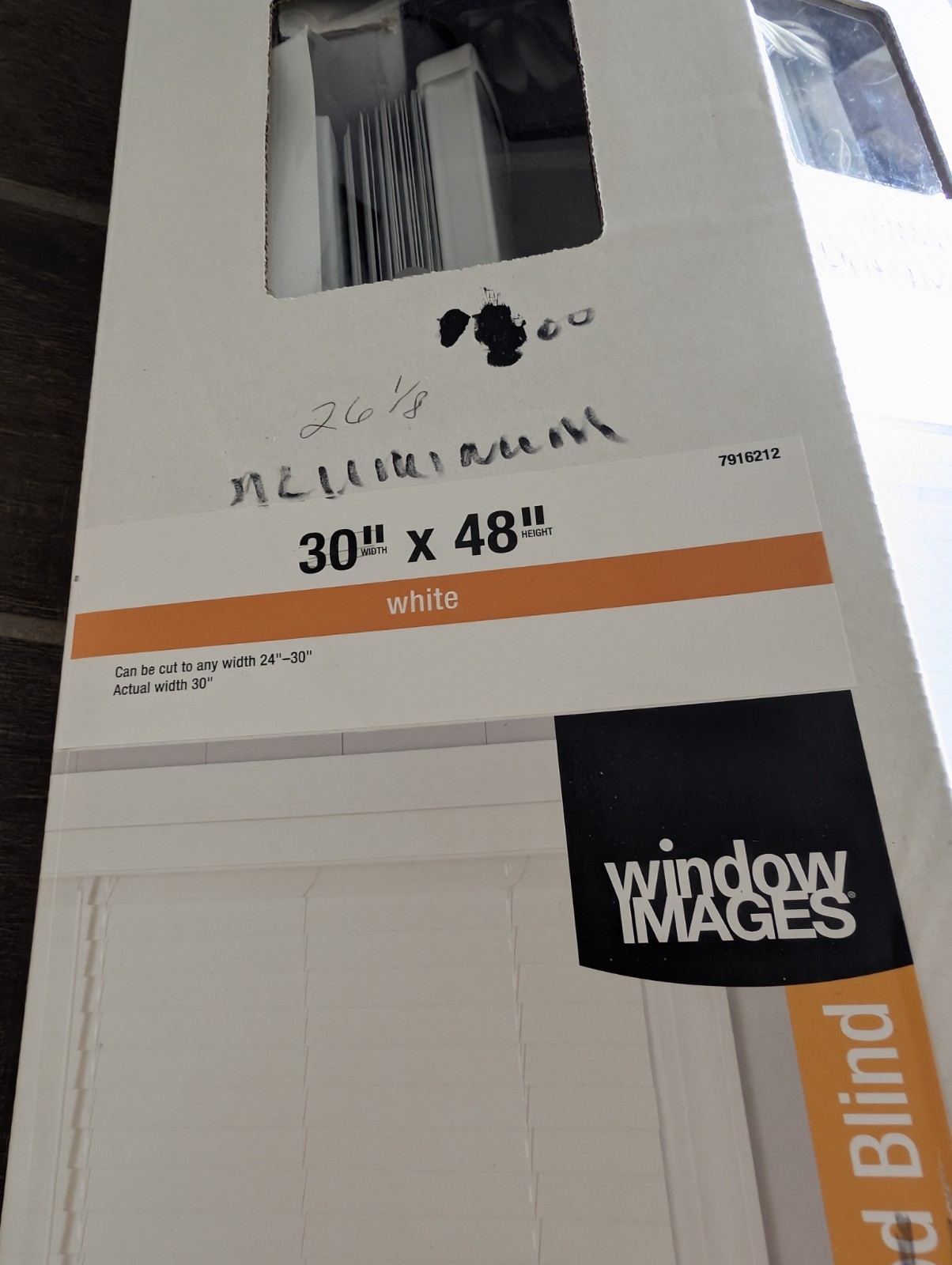 2x Window Images 2 Inch Aluminum Blind, Window Blinds, Blinds 26.5″x 48″