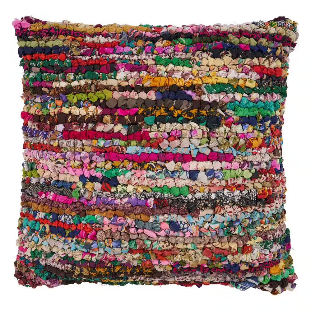 Lucia Motley Multicolored Graphic Stain Resistant Polyester 26 In. X 26 In. Indo