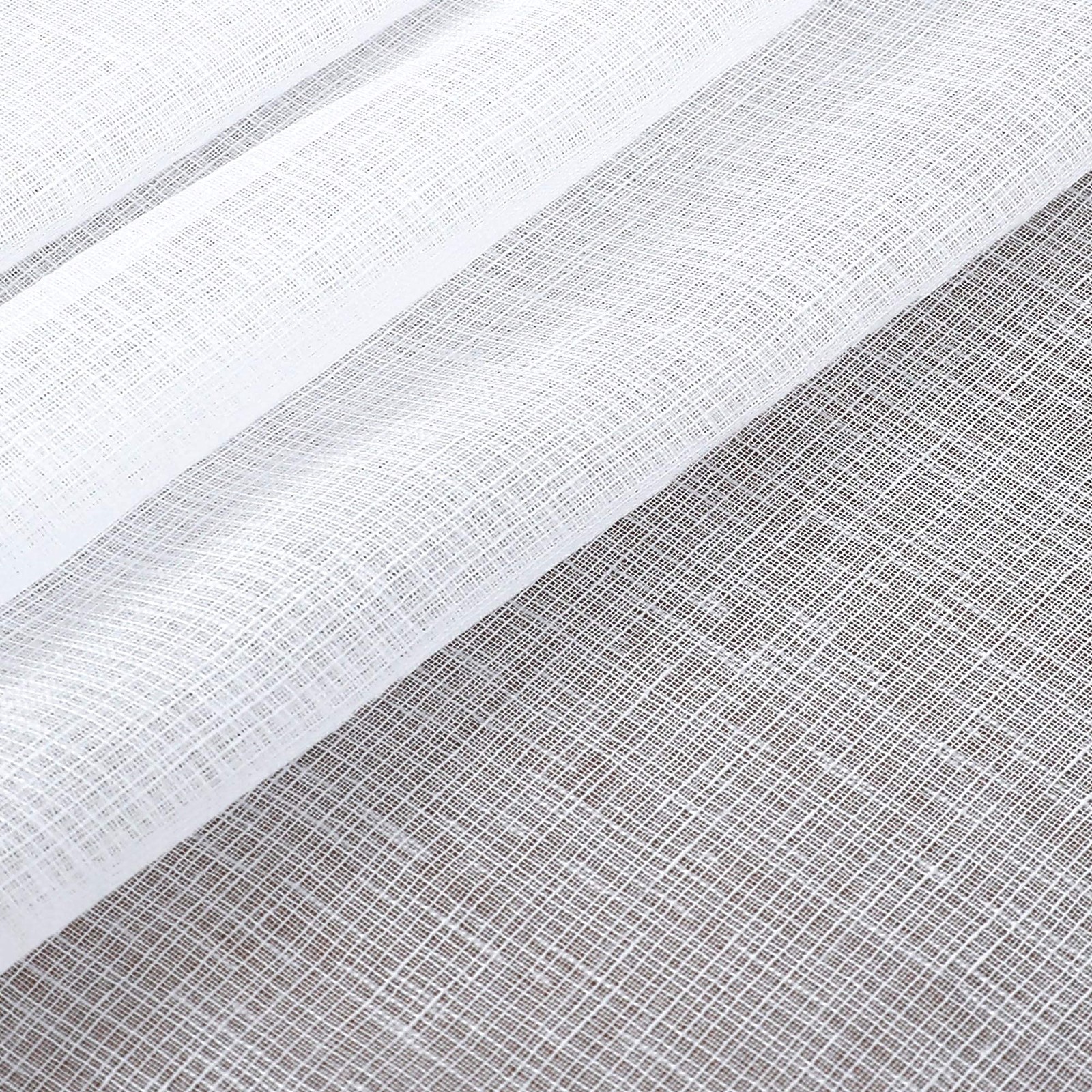 KOUFALL Tier Curtains for Kitchen 24 Inches 30″W x 24″L (Pack of 2), White