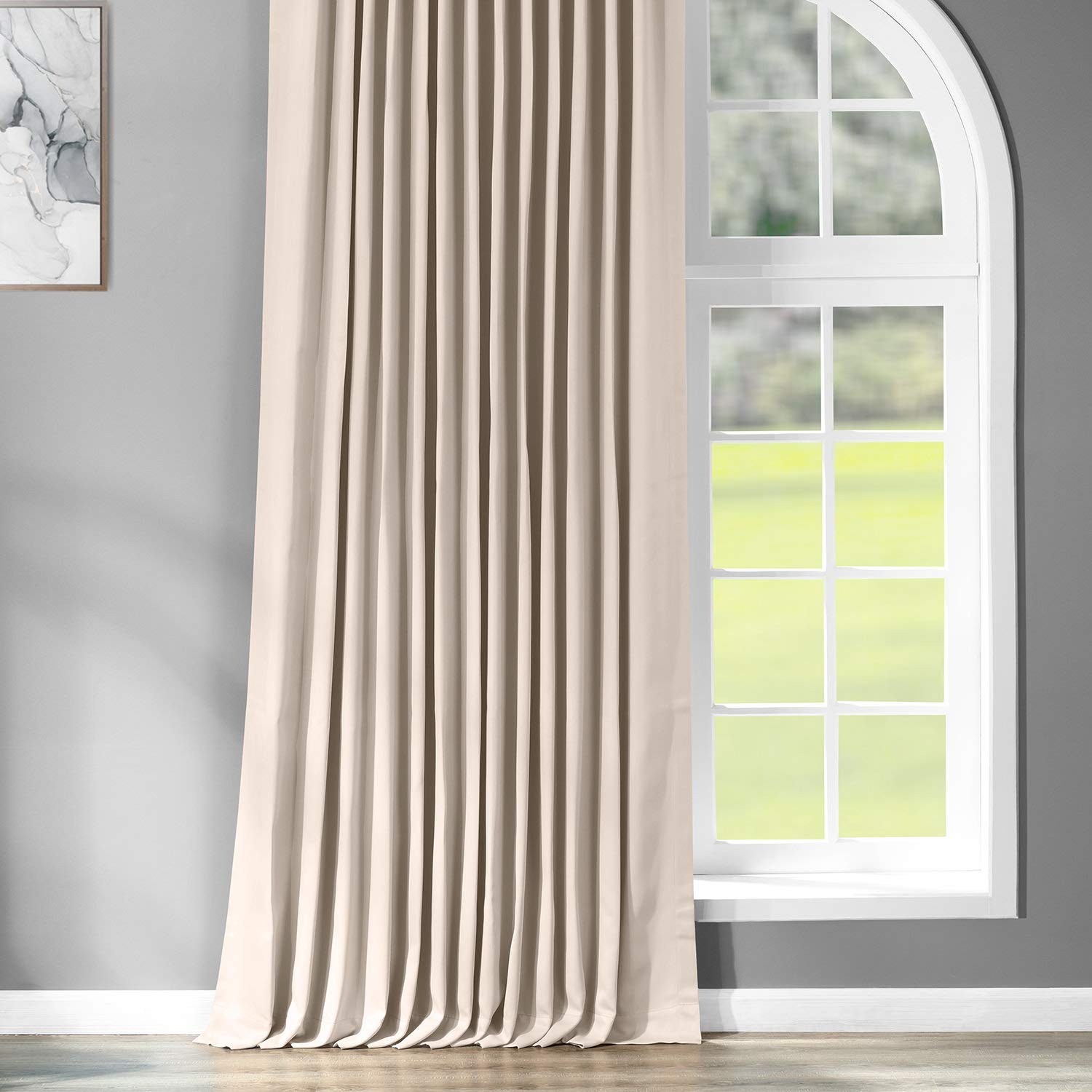 Extra Wide Room Darkening Curtains 100 X 108 1 Panel, BOCH120601108DW, Egg No…