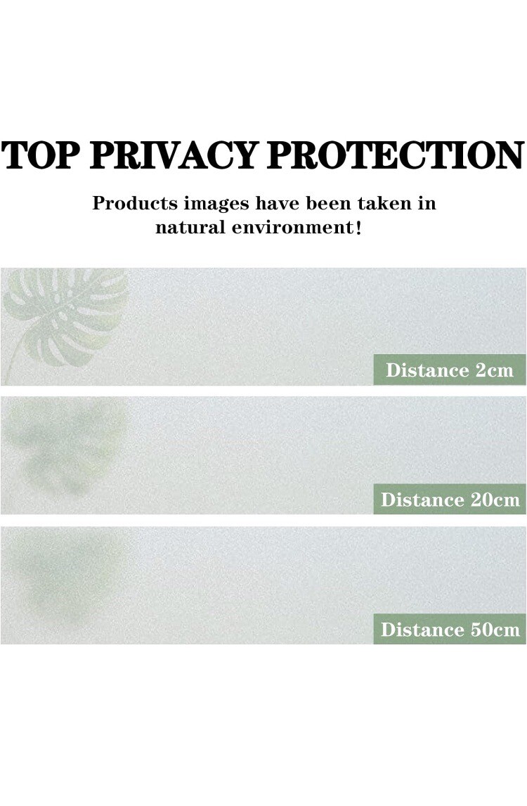 2 Pack Privacy Window Film HOMIDEK Frosted Glass Window Film, Sun UV Blocking