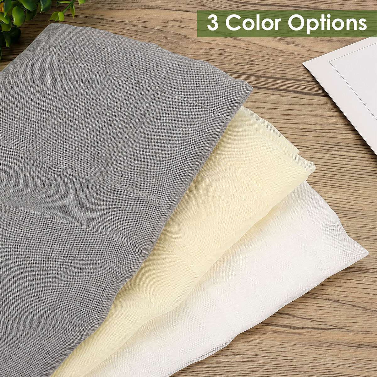 Wave Waterfall Valance Swag Window Curtain Kitchen Door Sheer Drape Faux Silk
