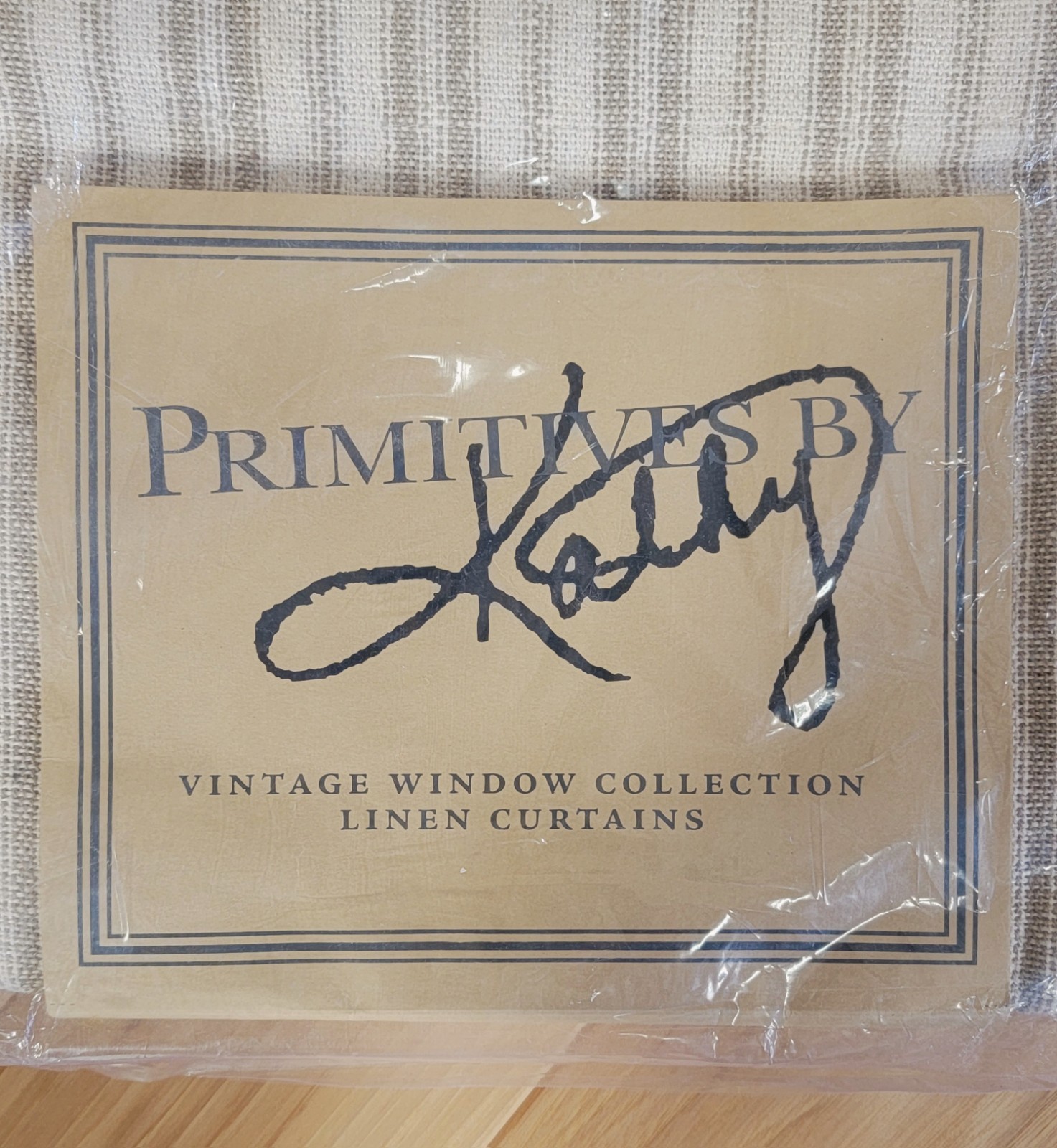 Primitives by Kathy Tiers Cafe Curtains Striped Country Farmhouse Pair 24″ NEW