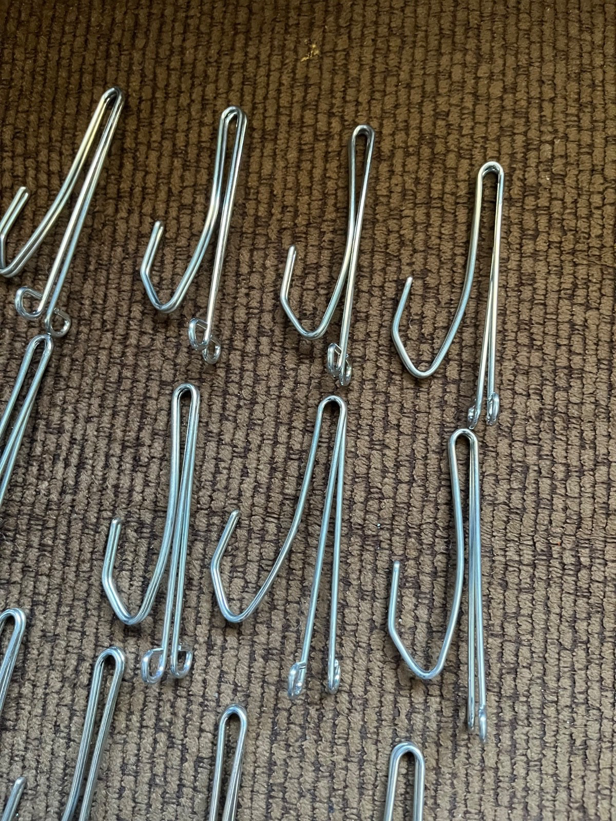 Vintage Drapery Hooks 3 Inch Lot of 20