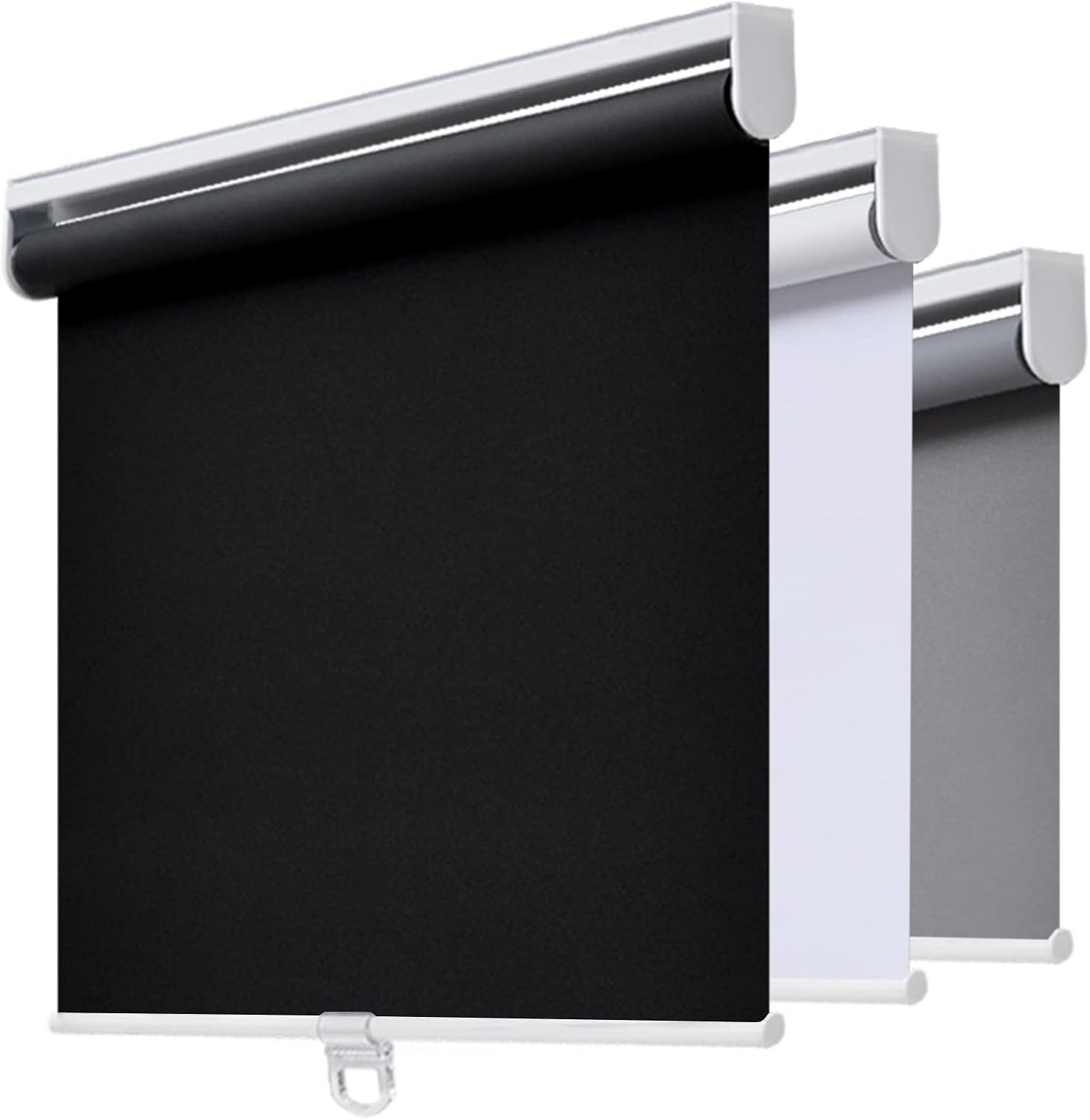 Cordless Blackout Roller Shades 23″ W x 72″ H – UV Protection for Home & Office