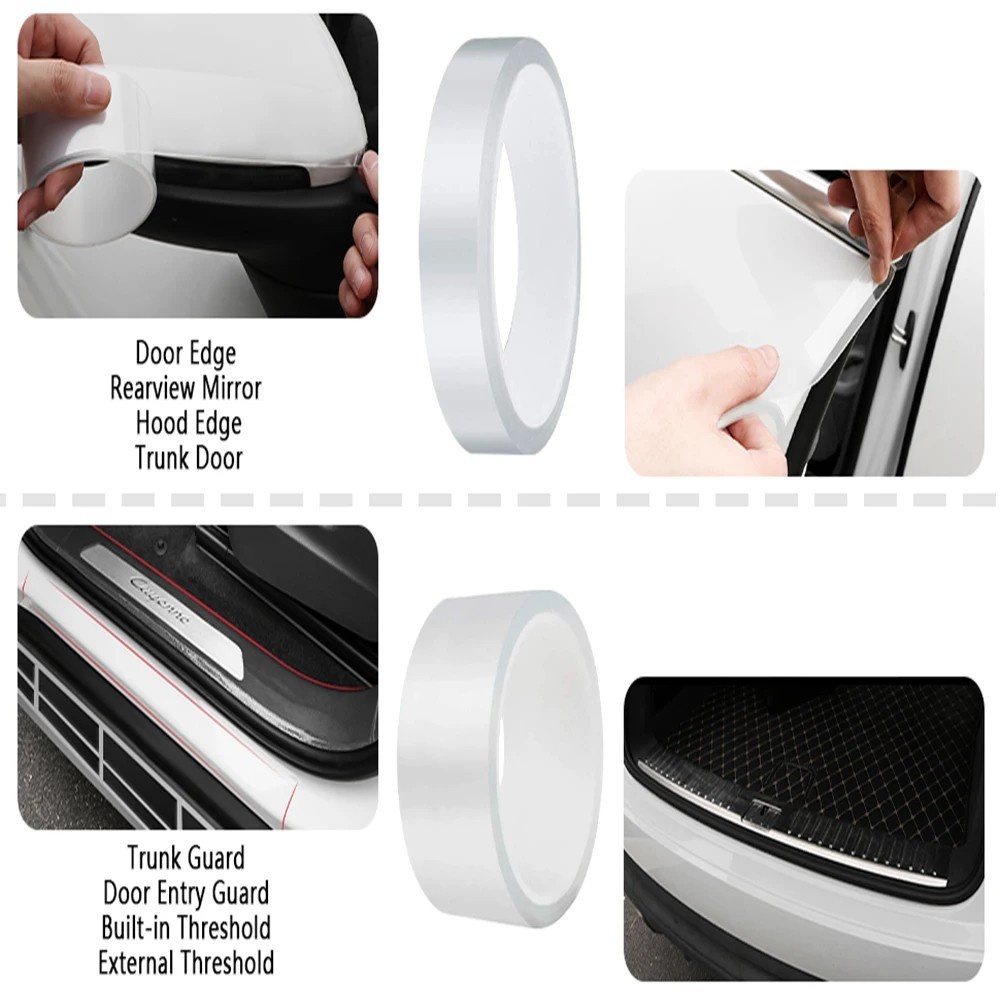 Transparent Car Door Protector Film – Anti-Scratch Nano Tape, Trunk & Edge Guard