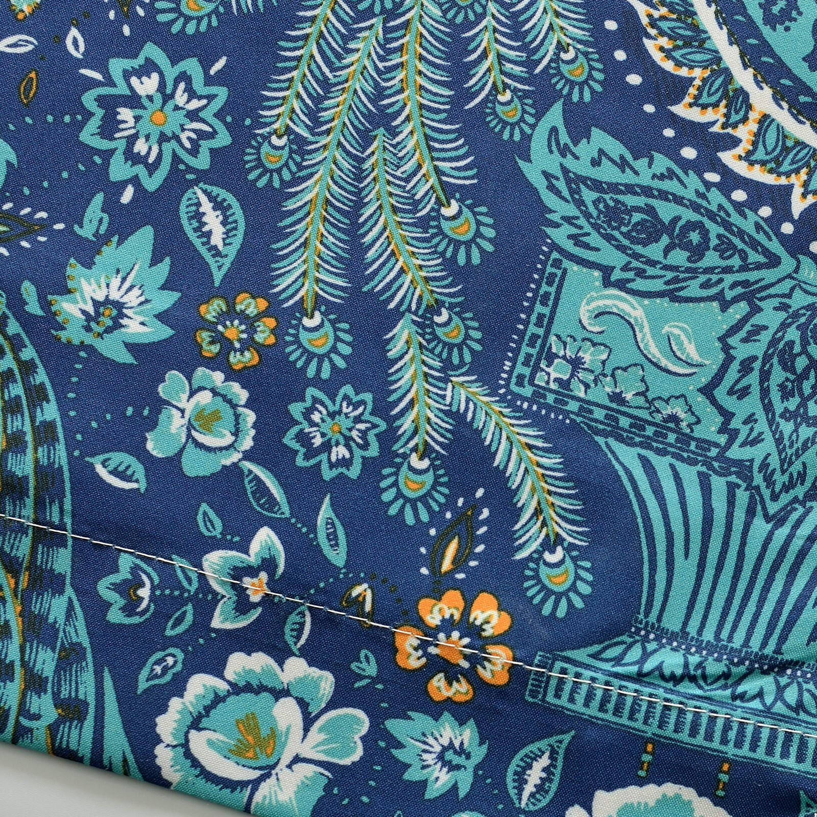 Christopher Peacock Floral Blackout Window Curtain Valance Rod Pocket UV Block