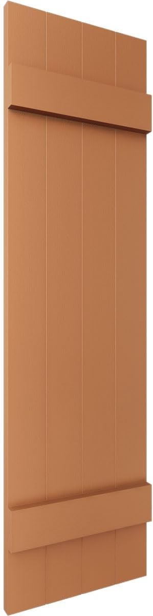 Standard Size Four Board Joined Shutters 14″W x 47″H Mid-America Vinyl 1pair