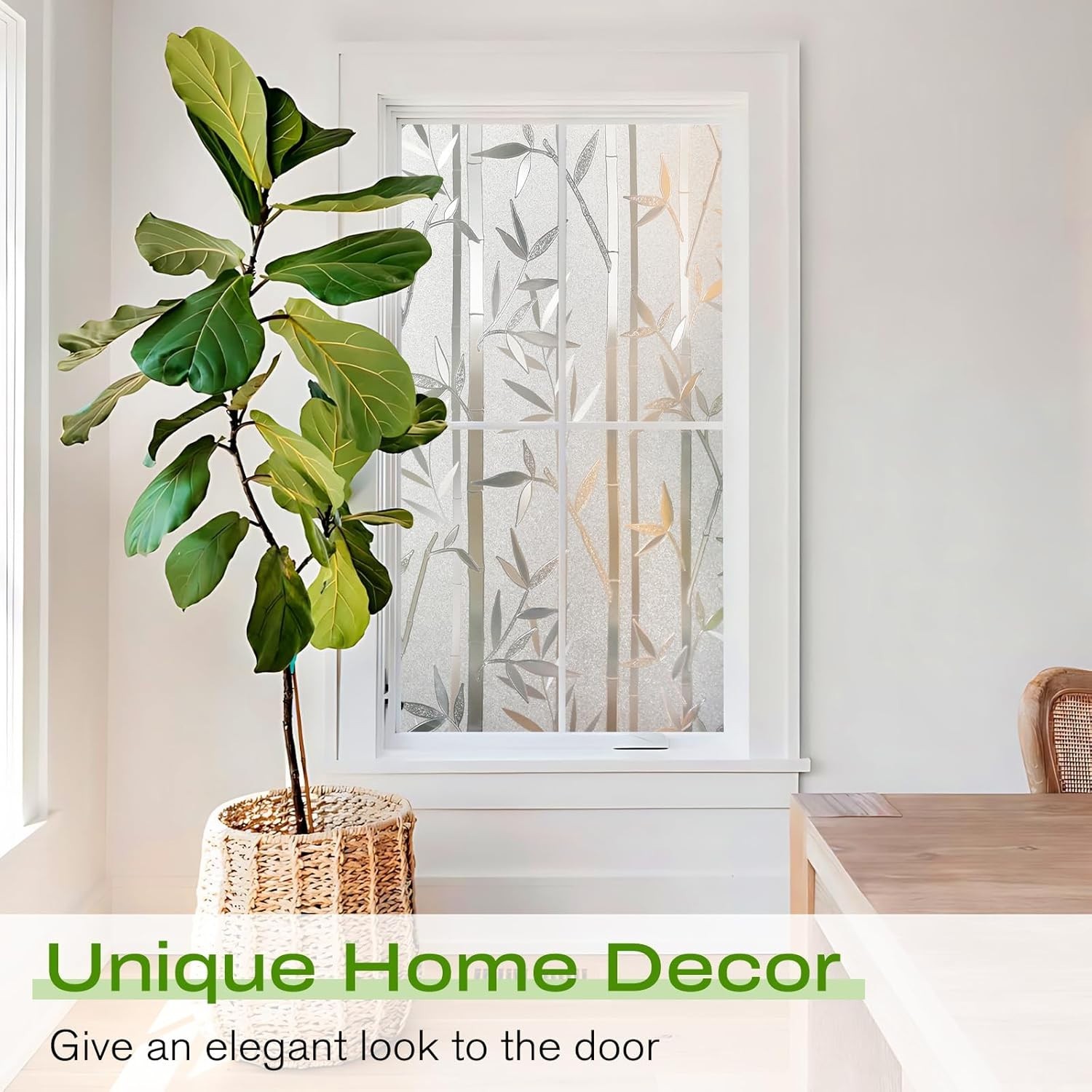Window Privacy Film Decorative Frosted Stained Glass Clings Sticker Covering