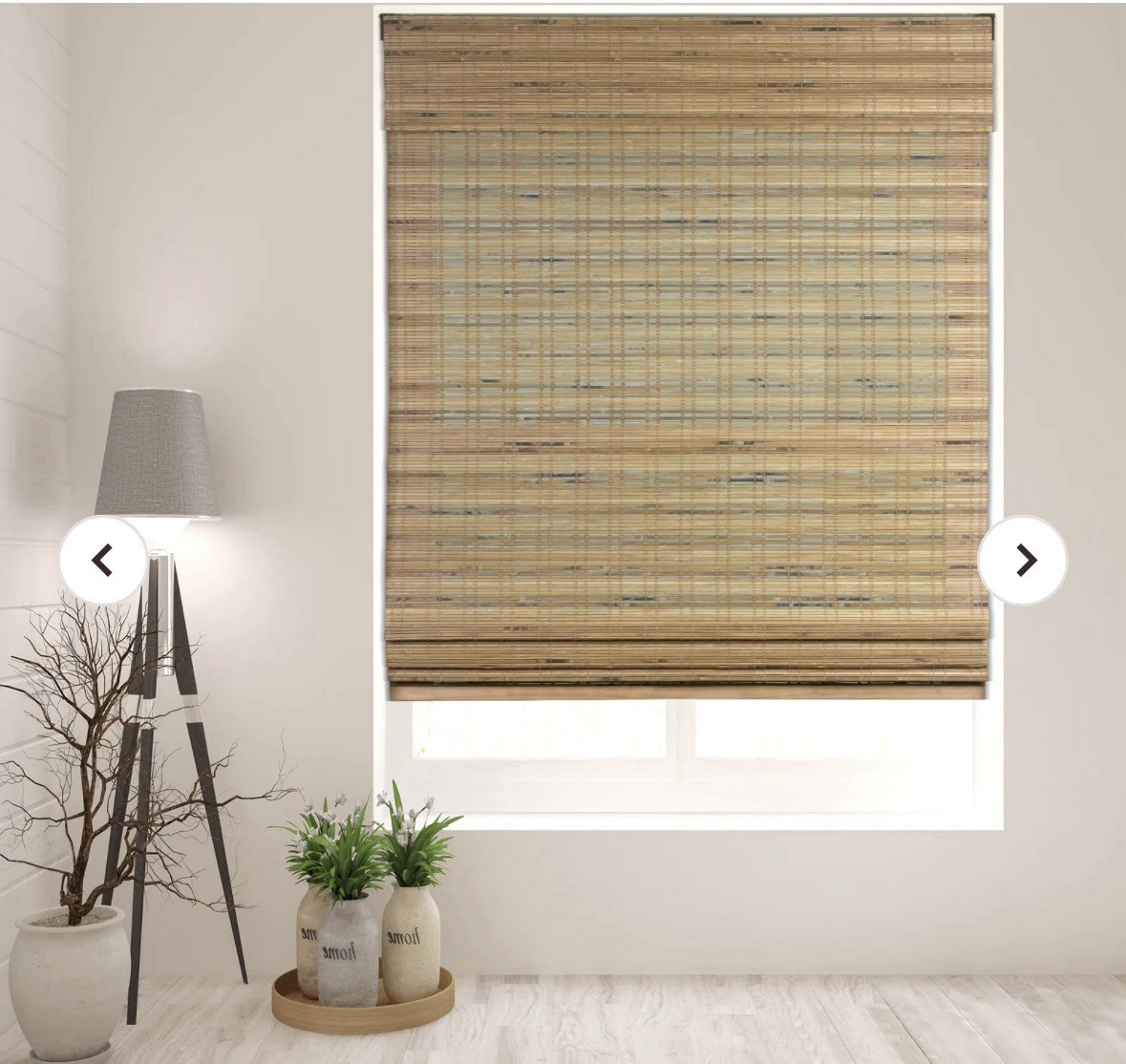 ARLO Bamboo Roman Shade- Cordless 20”x60” Tuscan 04CBJ200600 Brand New!!