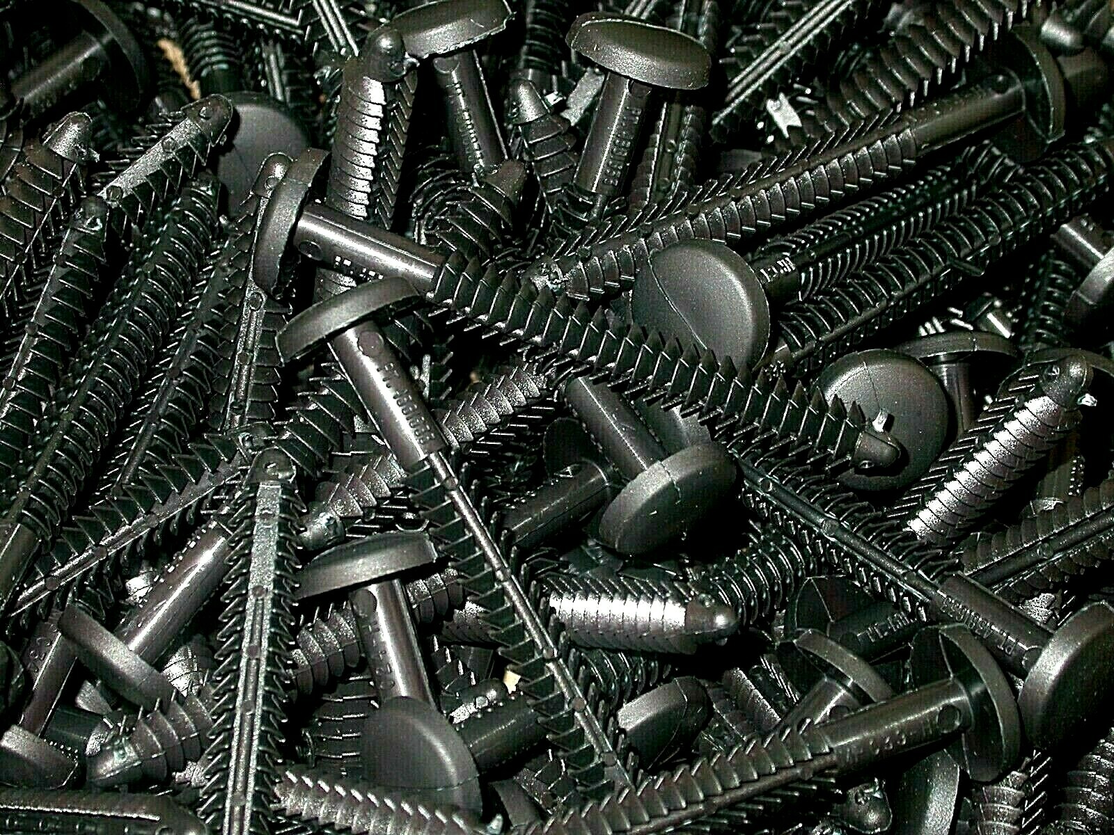 Black 100 Pack Window Shutters Panel Peg Loks 3″ Shutter Fasteners Spikes Bulk