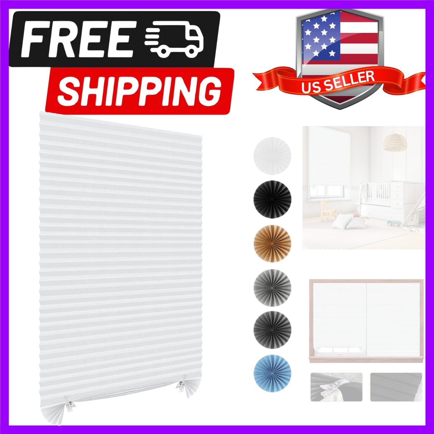 Stick On Blinds for Windows, No Drill Blinds Temporary Window Blinds No Drill…