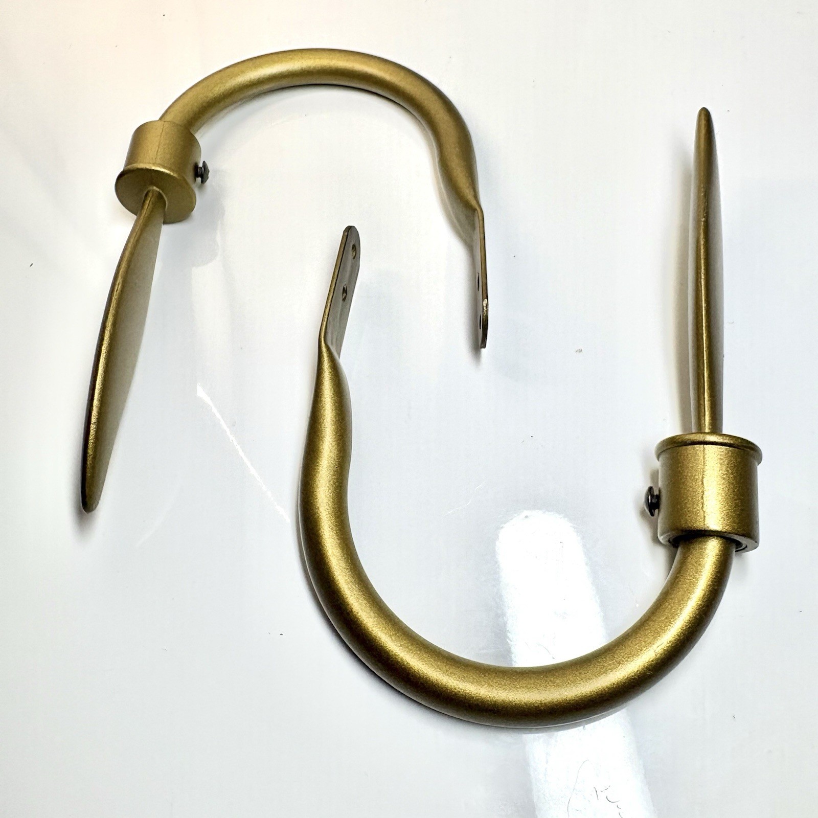 Gold Color Metal Curtain Tie Backs MCM Decor Minimalist