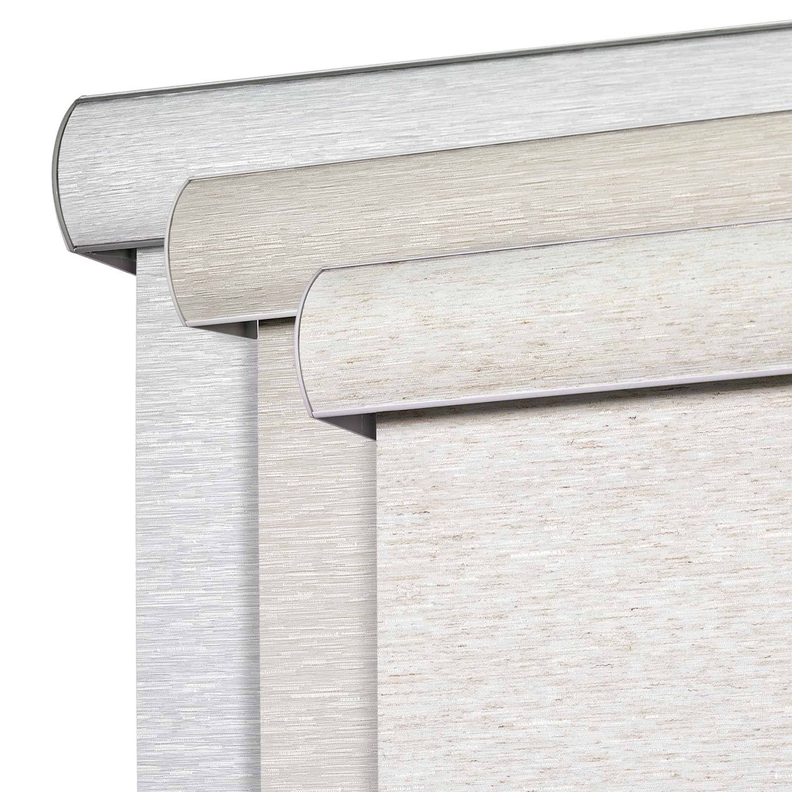 Joydeco Natural Woven Roller Shades For Indoor Windows Cordless Blackout Blinds
