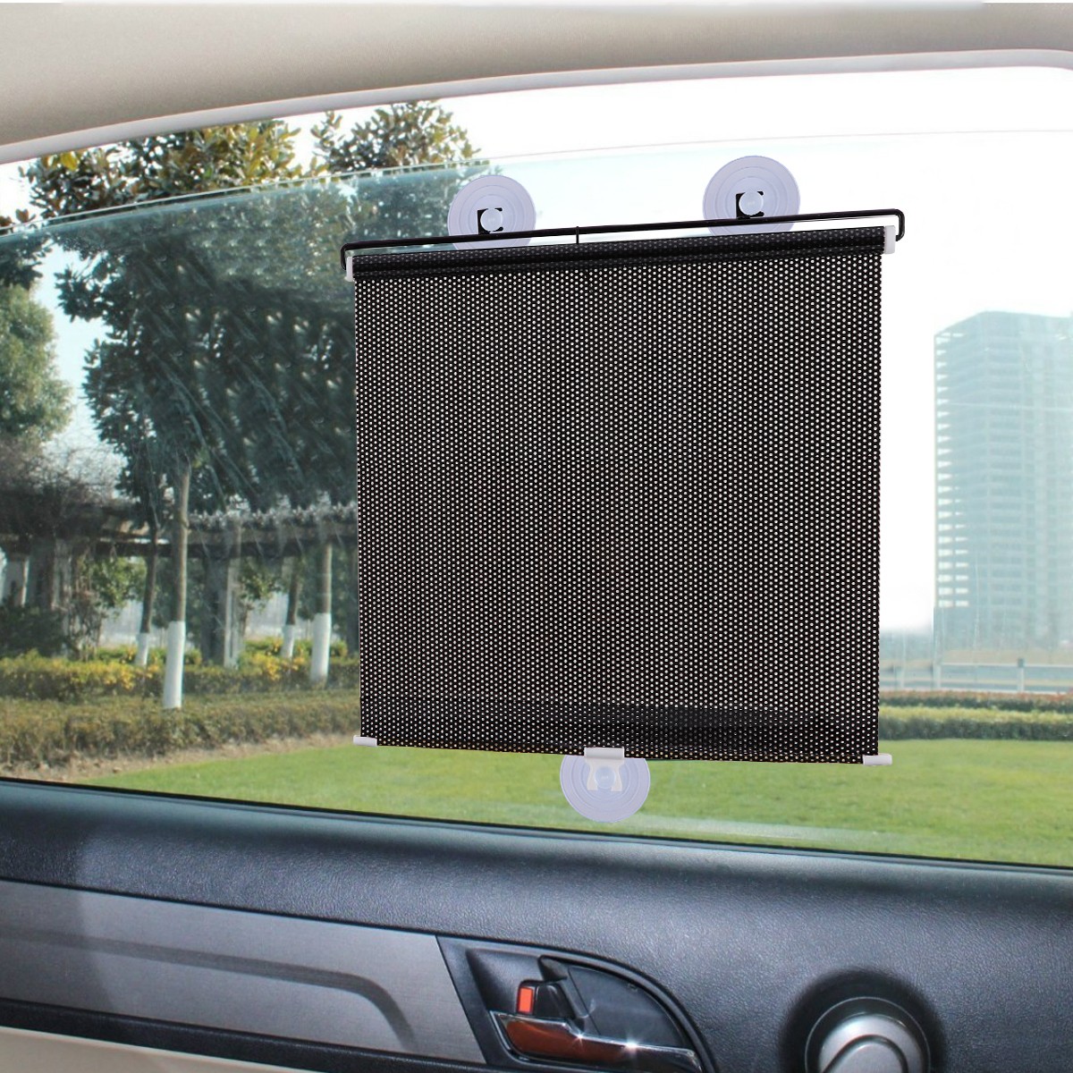 Car Retractable Front Side Windshield Sun Shade Visor Truck Window Block Cover