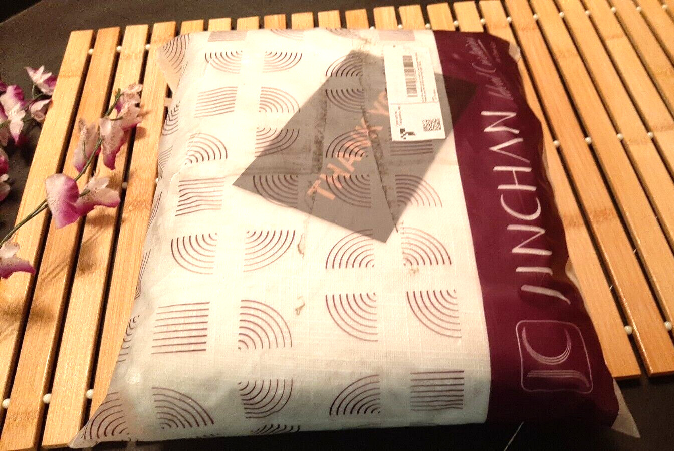 Pair JINCHAN SHEER TEXTURED LINEN CURTAIN PANELS ~ White 95″ Rod Pocket #N02