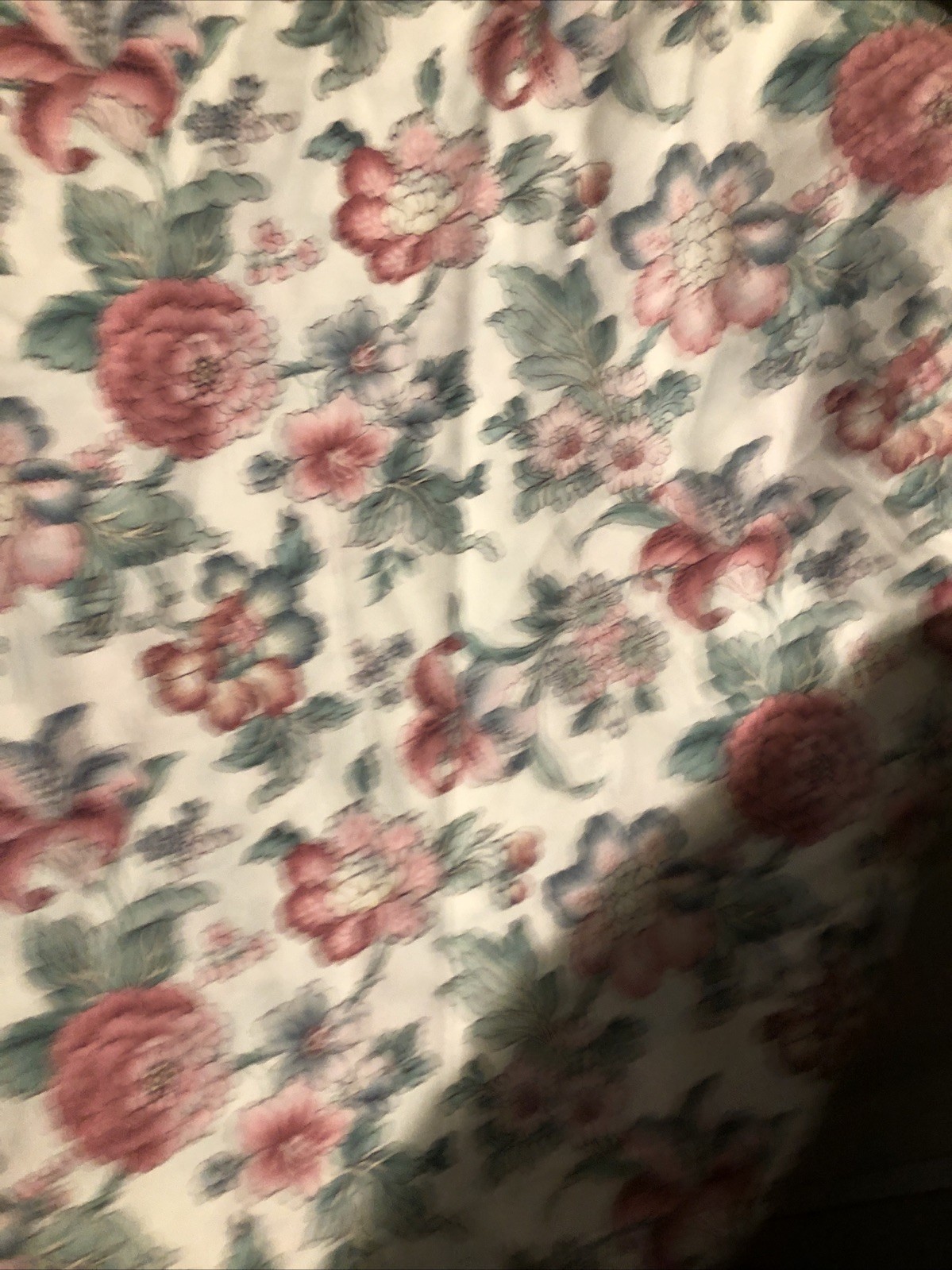 Vintage Floral 1980s Balloon Shade Ruffled Bottom 60×62 Westpoint Stevens