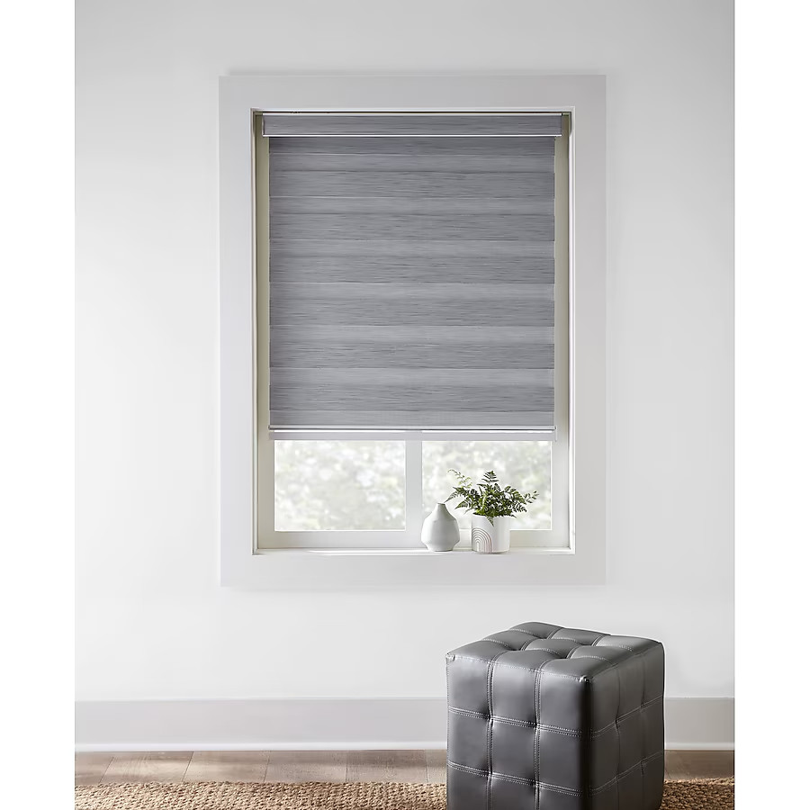 Origin 21 27″ x 64″ Gray Room Darkening Cordless Zebra Roller shade 054708220093