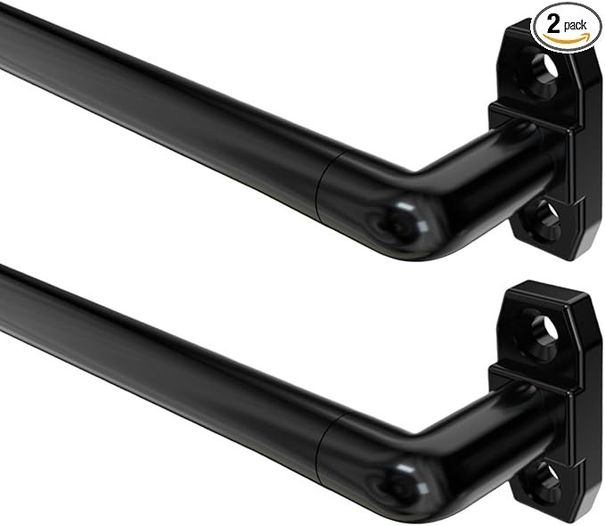 Sash Curtain Rod for Windows18-32 Inch Adjustable 0.8MM Thickness 5/8 In. Dia…