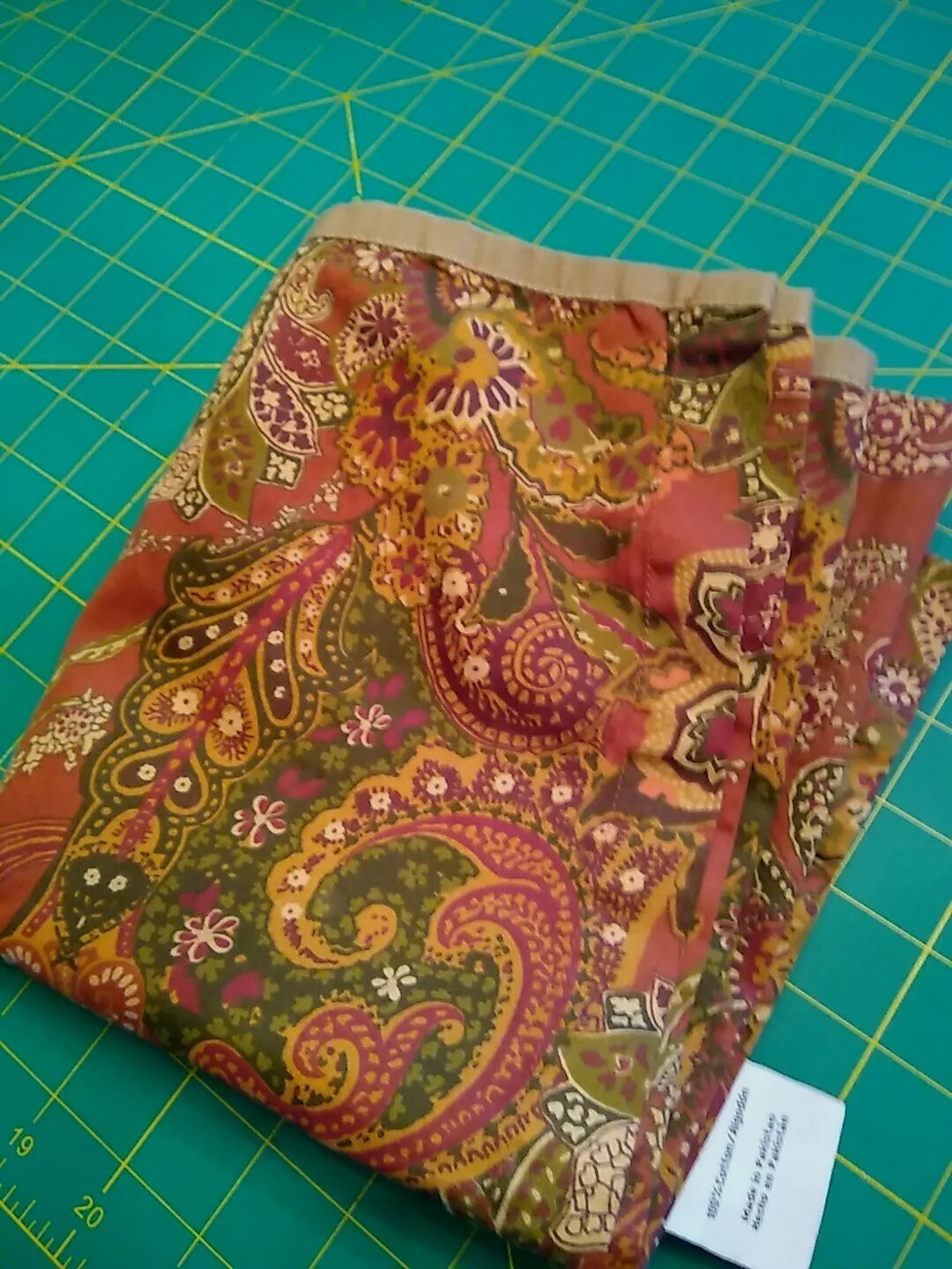 Ralph Lauren CHAPS Annabelle Curtain Valance Rust Jacobean Floral 17″X55″