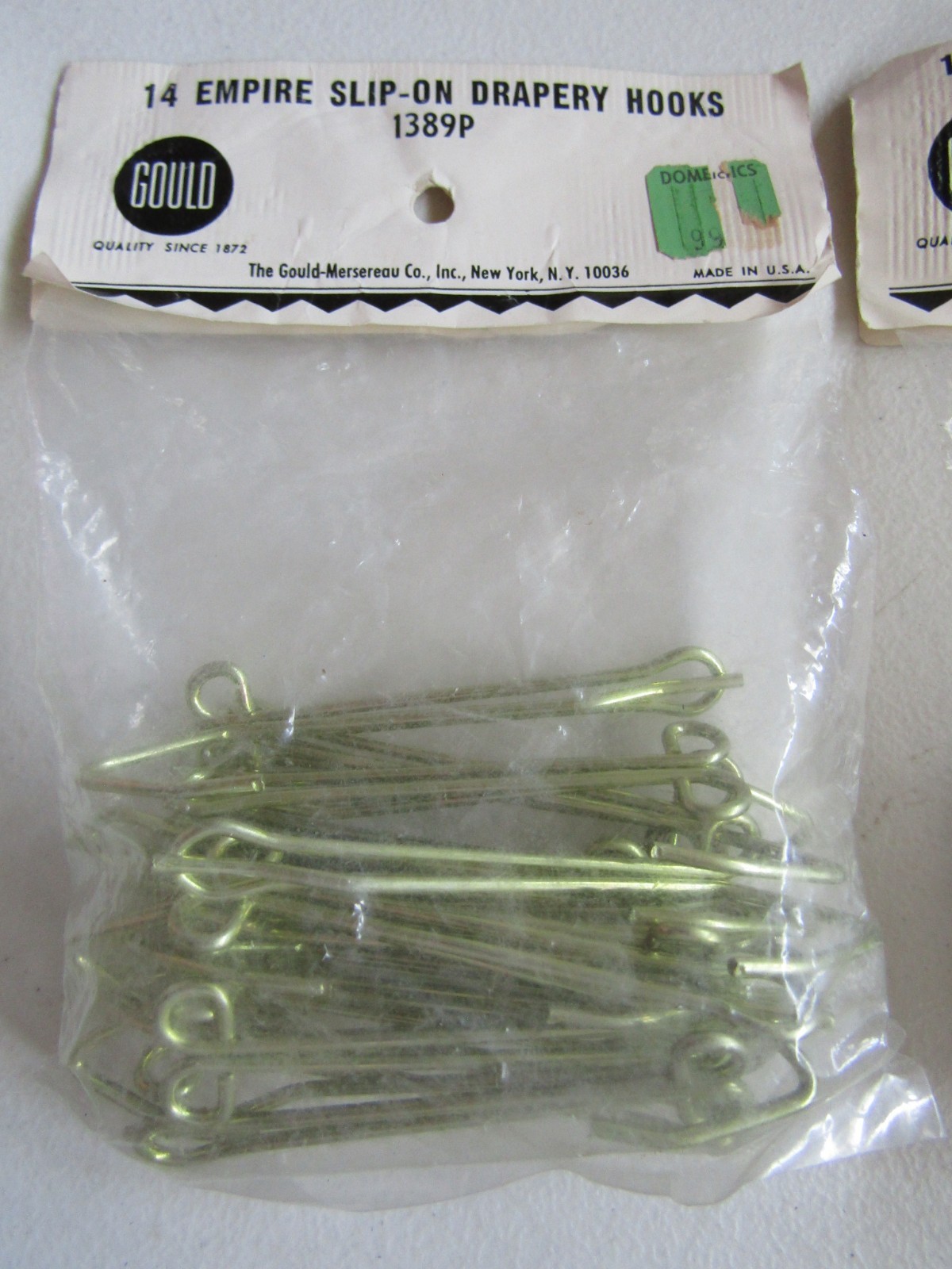 57 Pieces Empire Slip-On Drapery Hooks Gold Color