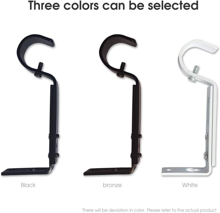 Curtain Rod Brackets Heavy Duty Drapery Hardware Adjustable Curtain Rod Holde…