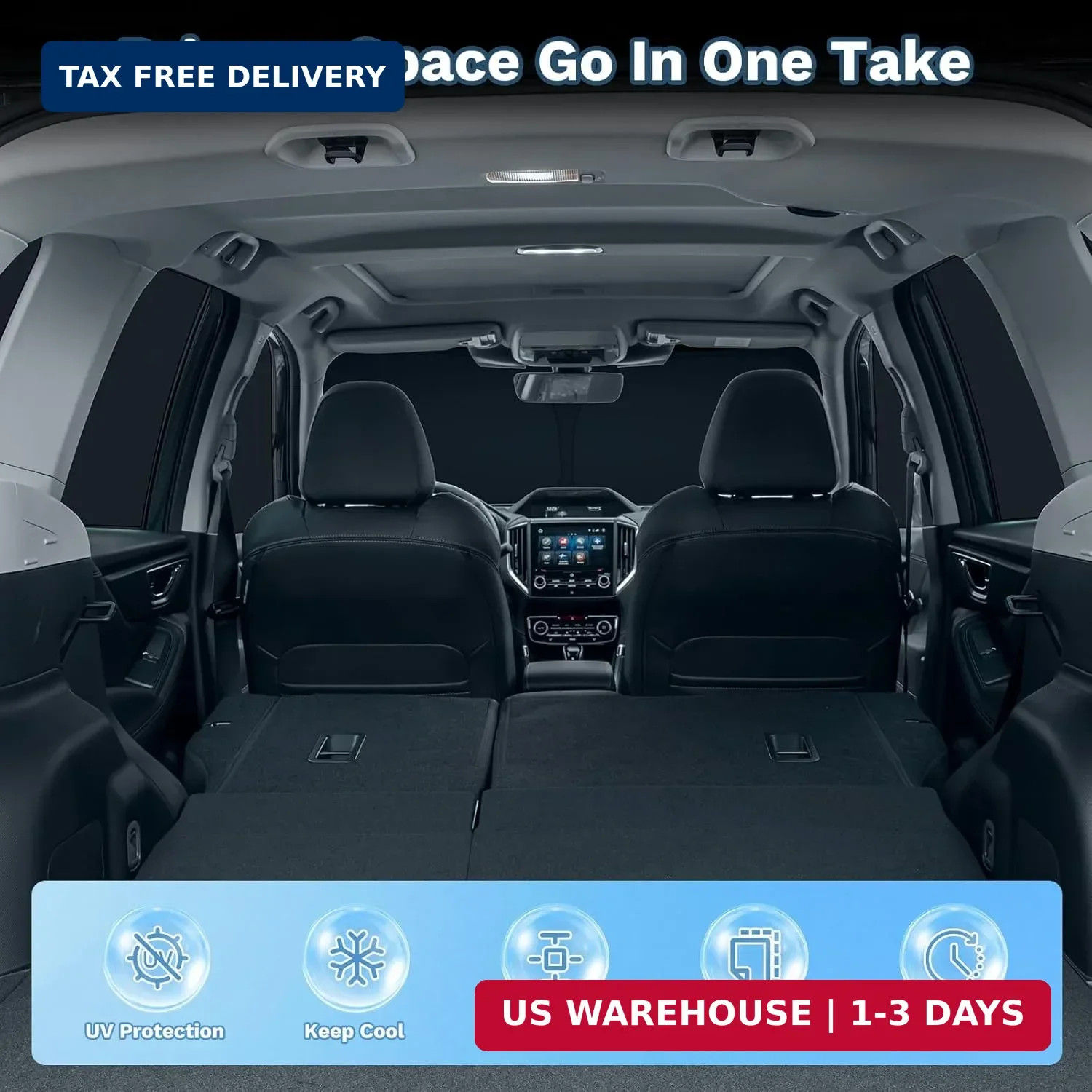 KUST Car Window Shades for Chevy Equinox 2018-2024 Windshield Sun Shade Side Win