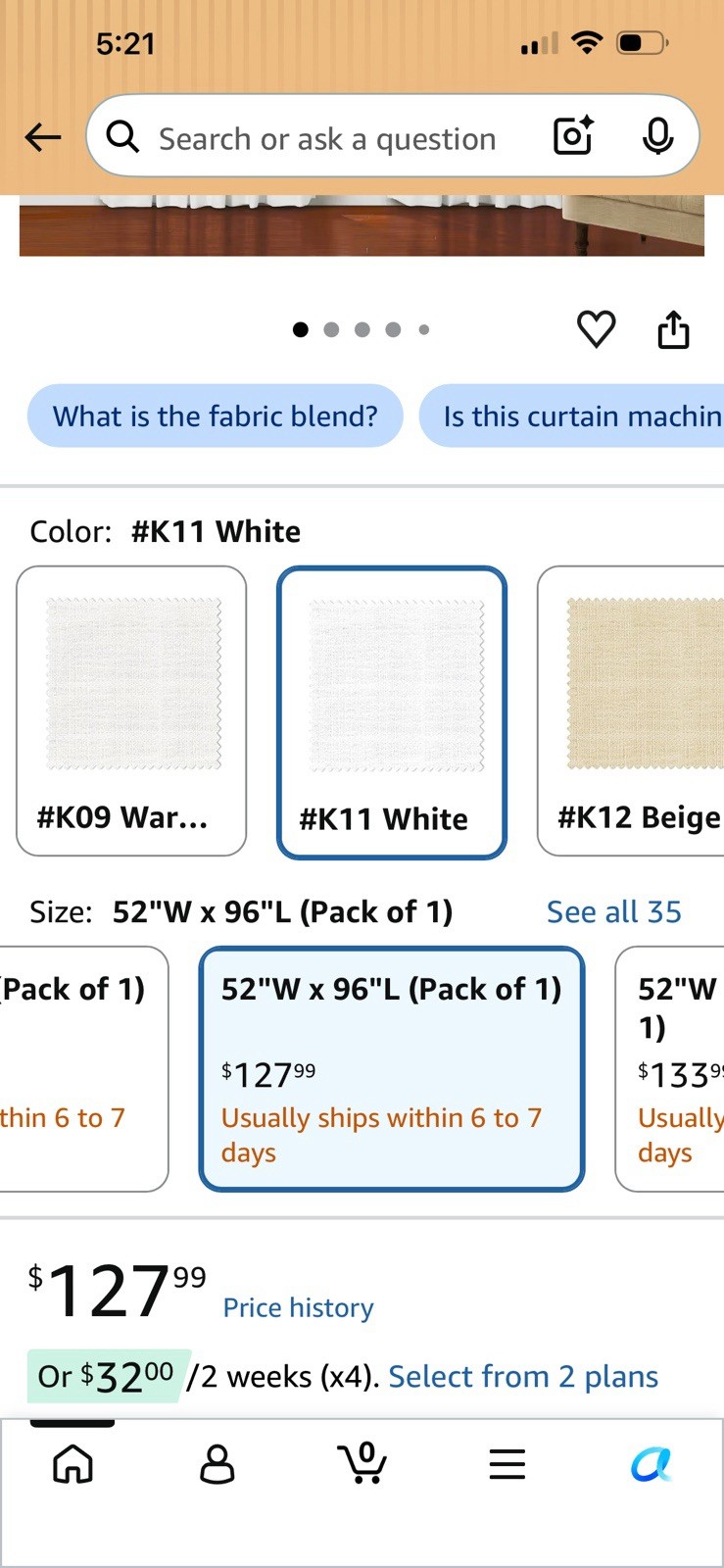 Two Pages 52W X 96L Thermal Insulated Blackout Curtains Pinch Pleated & Back Tab