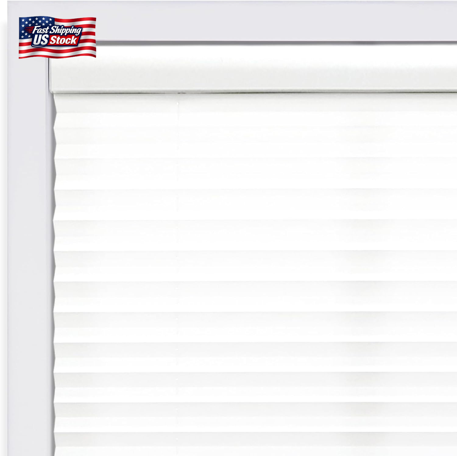 DEZ FURNISHINGS Cordless 1″ Light Filtering Pleated Shade, Fabric, 20″ W X 48″ H