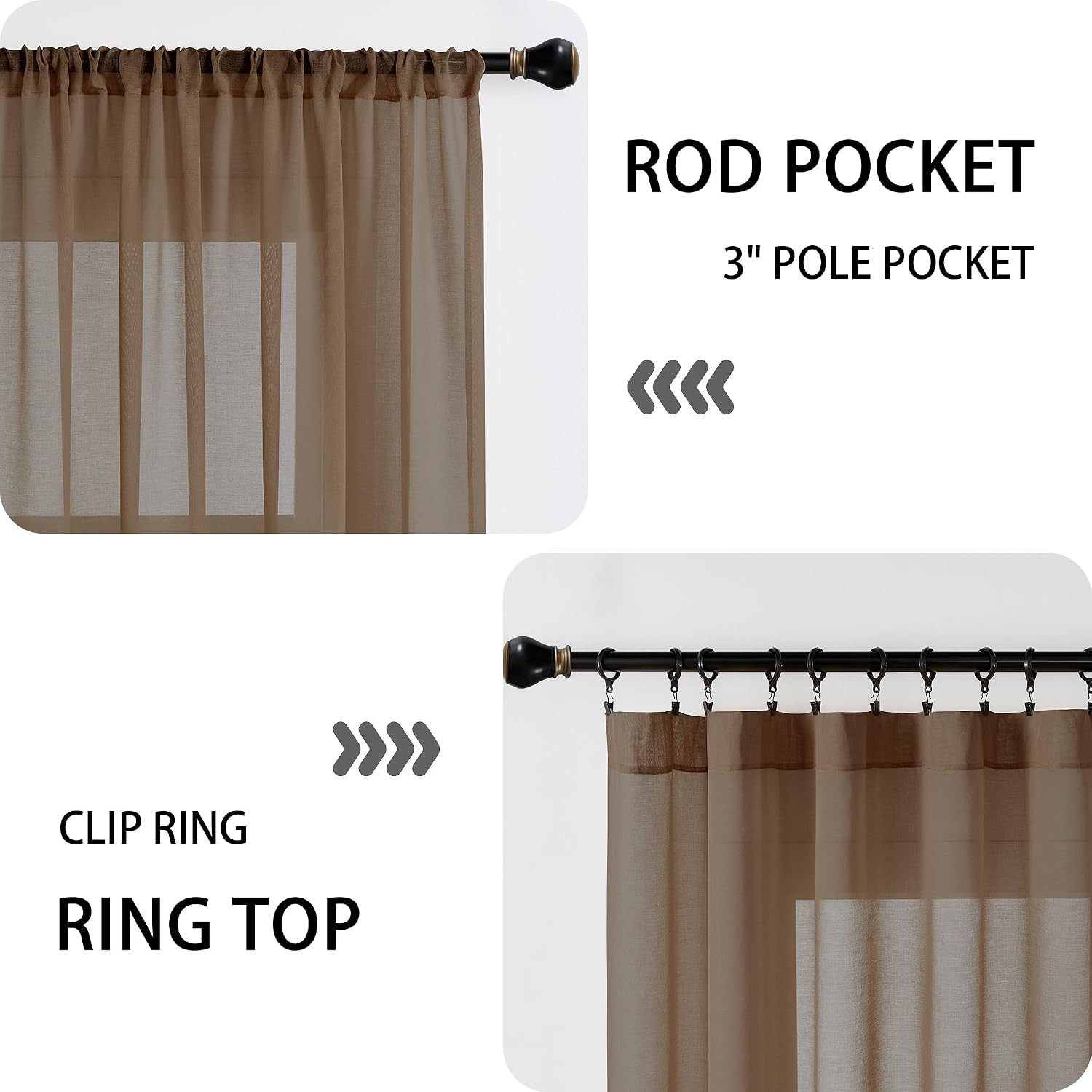 Sheer Door Curtains Closet Linen Textured Curtains Sheer Doorway Light Filtering