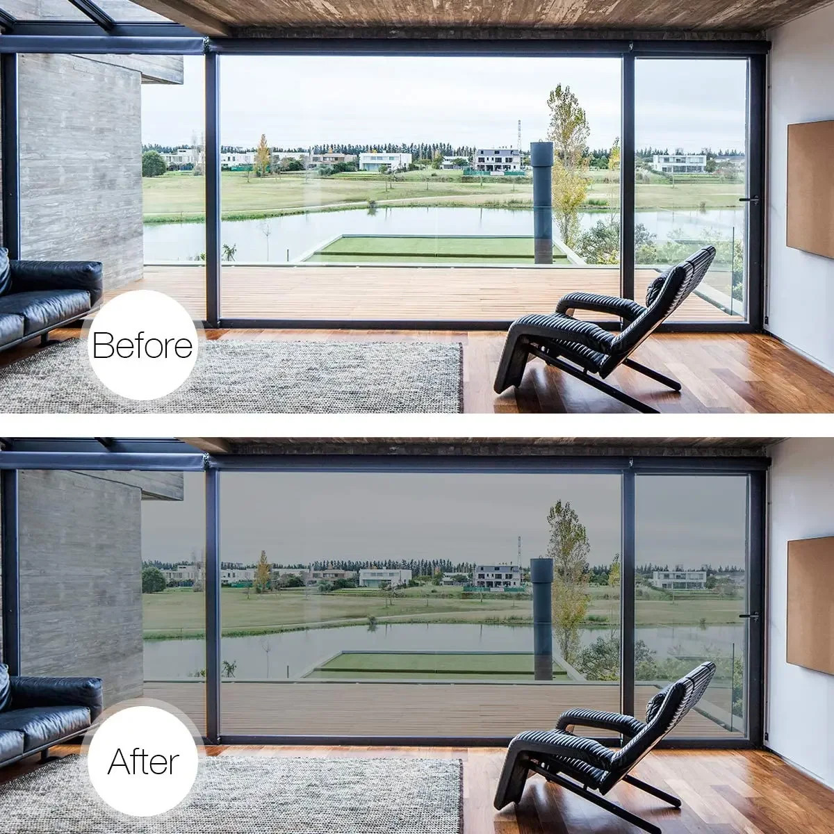 One Way Mirror Window Film Privacy Reflective Heat Control Sun Blocking Tint