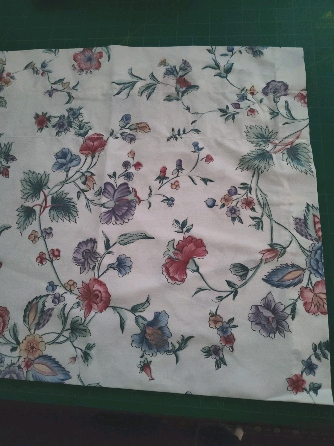 2 Laura Ashley CHINESE SILK VALANCES straight rod pocket 18.5X84 floral on white