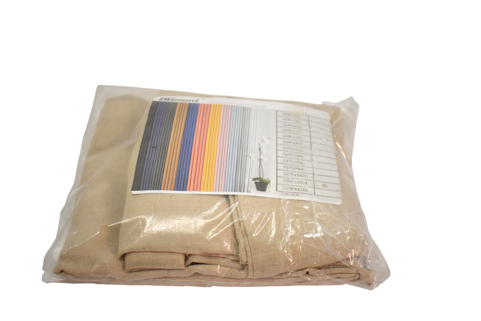 BGment Curtain Panel Beige Made To Measure Modern Window Drapes Home Decor
