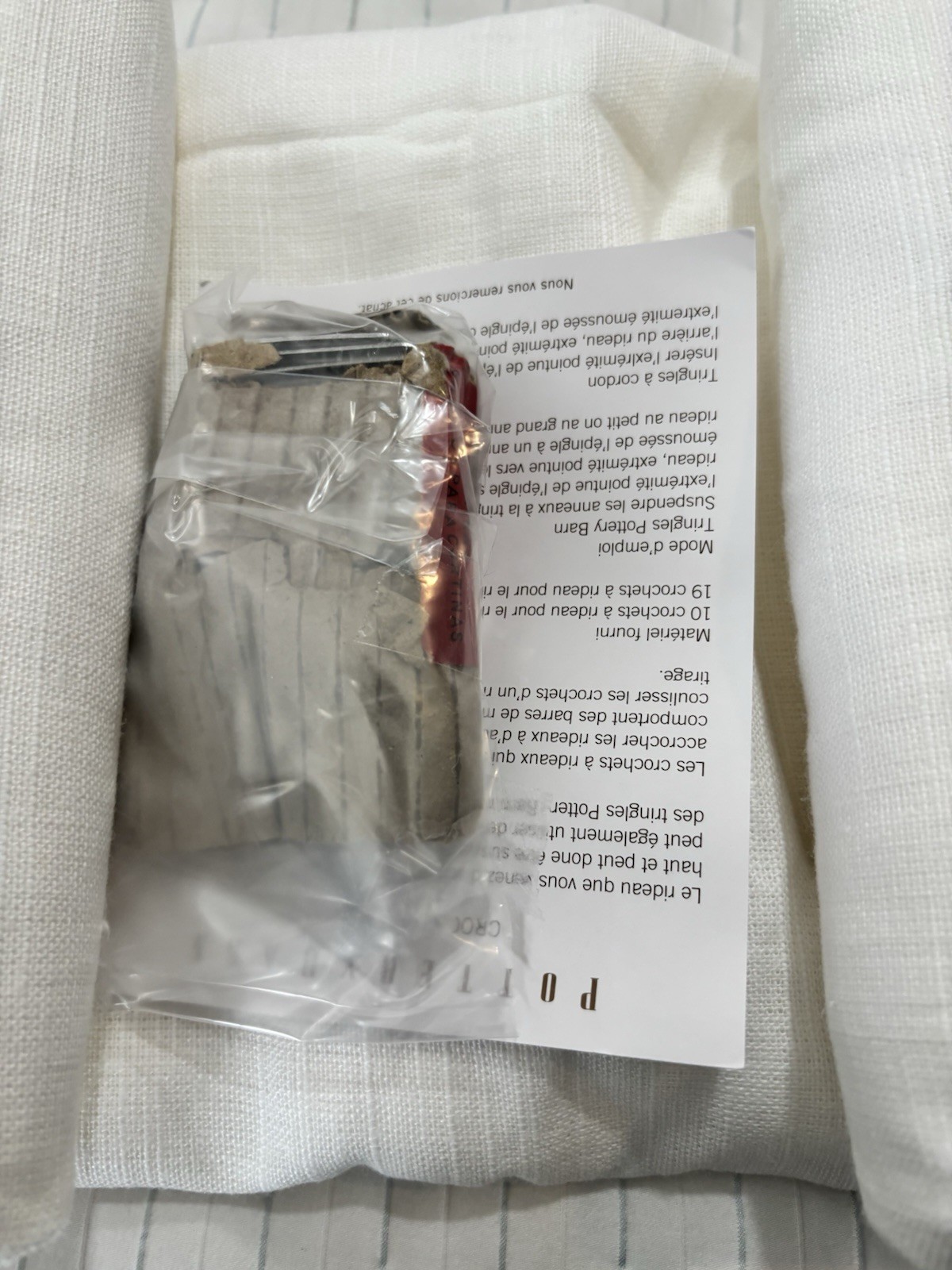 Pottery Barn Emery Linen Curtainv~vWhite~ 100″ W x 84″ L~ LF