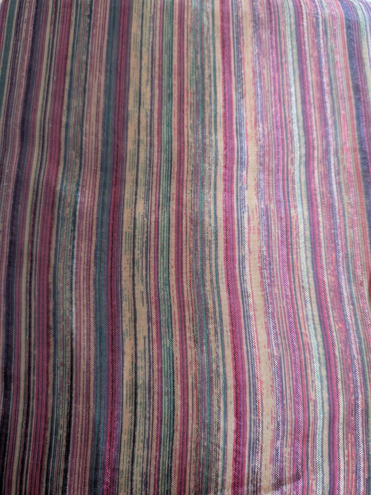 United Sensations Sheer Stripe Curtain Panel 63in + 50×15 Topper Fringe