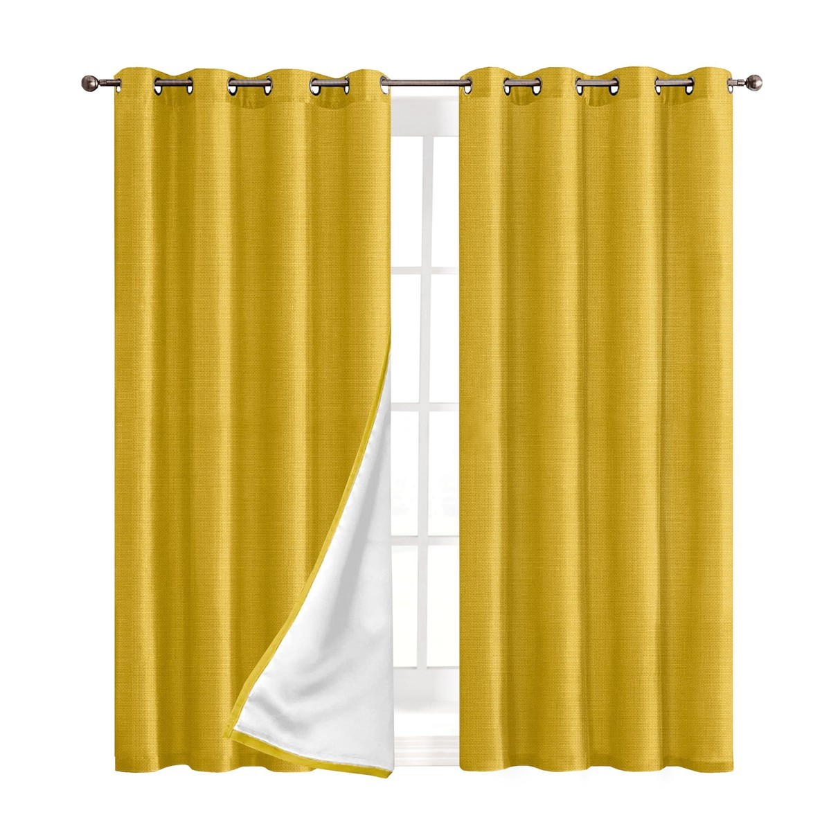 Elegant Comfort Blackout Grommet Top – 2 Panels Set – Thermal
