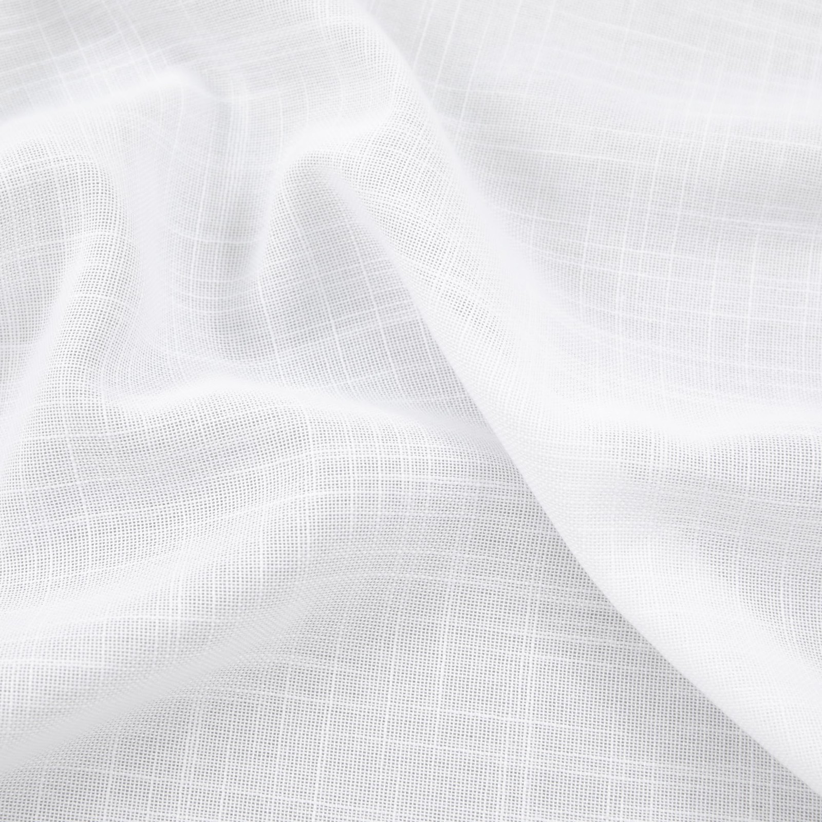 Solid White Curtains 54 Inch Length for Bedroom Rod Pocket Set of 2 Panels Fl…