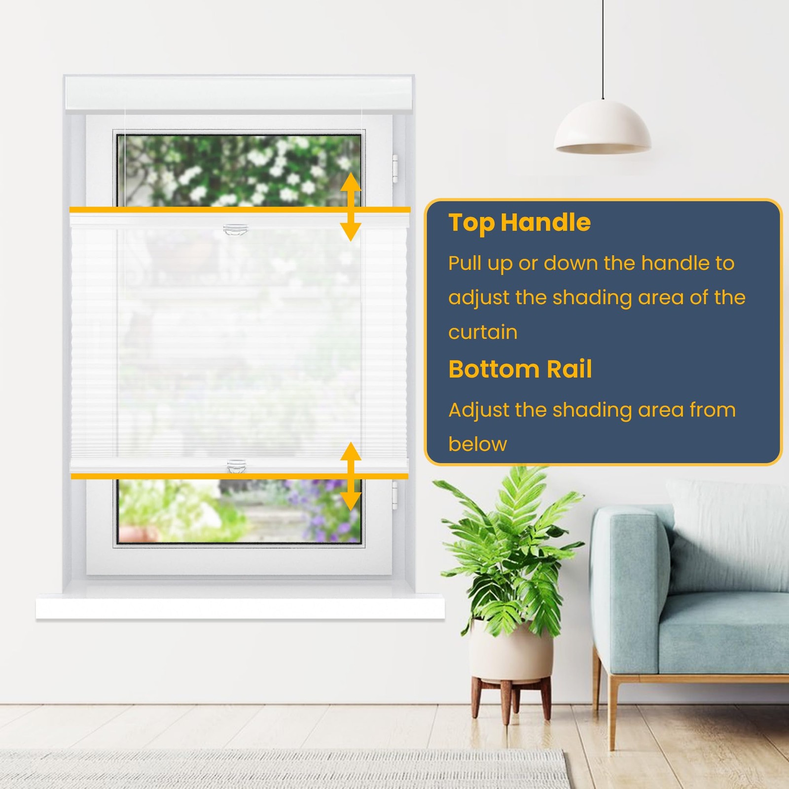 Sunfree Top Down Bottom Up Cellular Blindscellular Shades Blackout Honeycomb