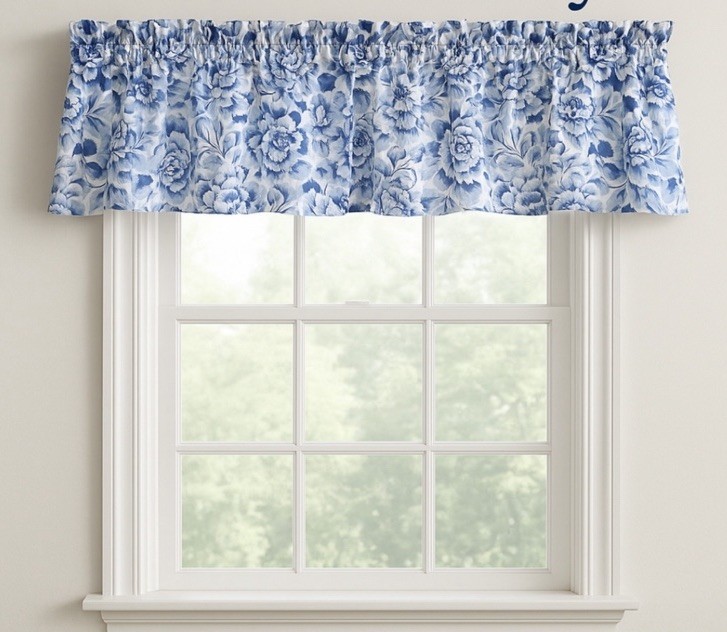 Vintage Laura Ashley Garden Palace Window Valances (3) 85” X 18” Cottage Core